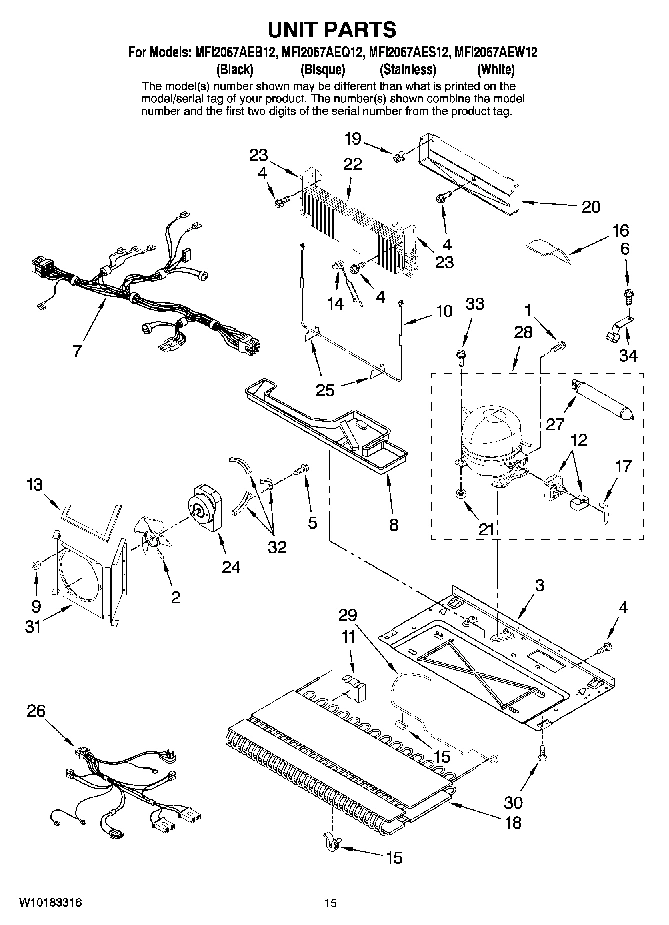 09 - UNIT PARTS, OPTIONAL PARTS (NOT INCLUDED)