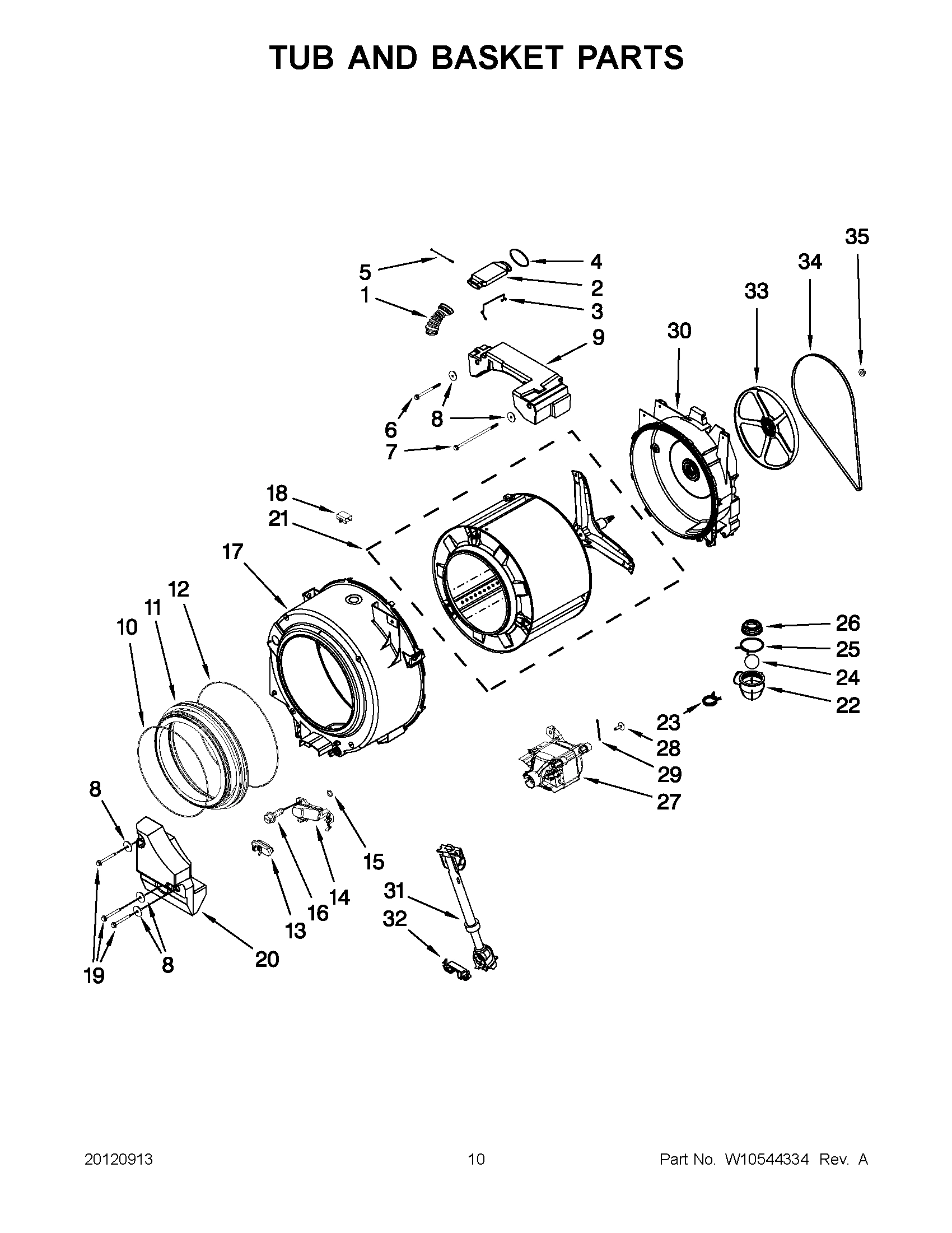 05 - TUB AND BASKET PARTS