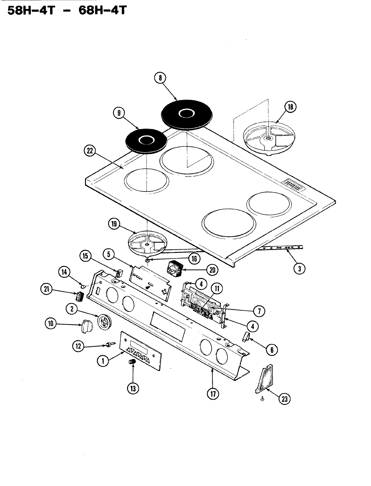 02 - CONTROL PANEL/TOP ASSEMBLY