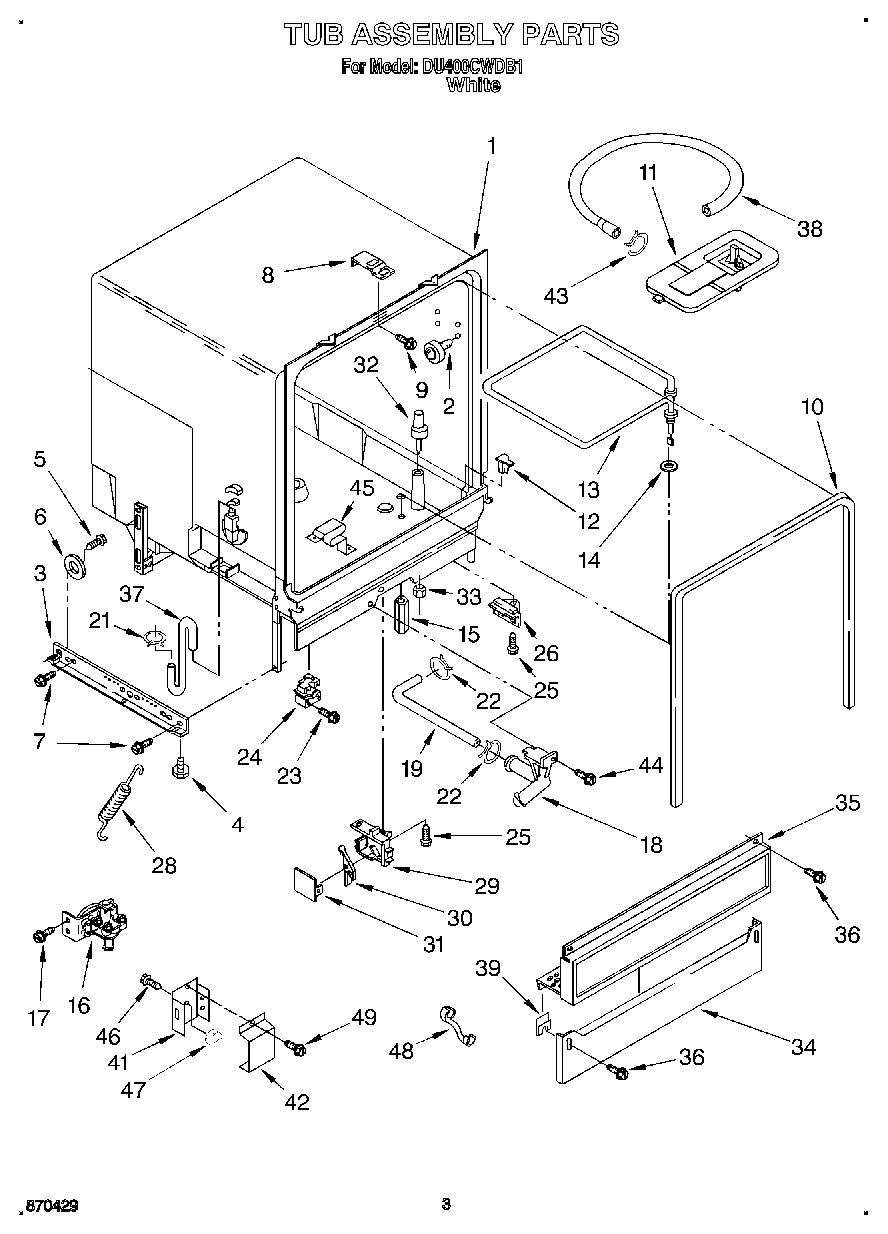 03 - TUB ASSEMBLY