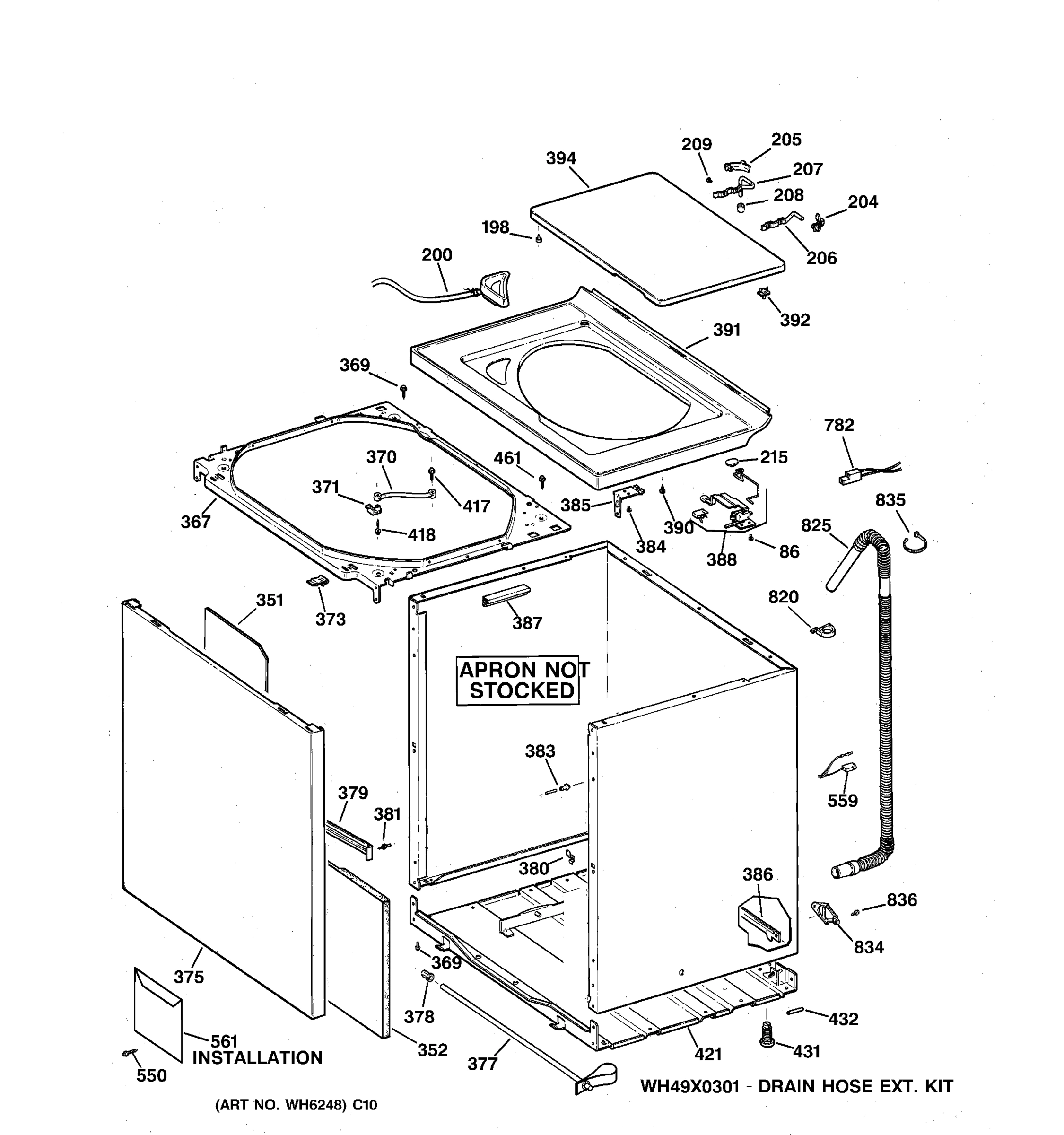 CABINET, COVER & FRONT PANEL