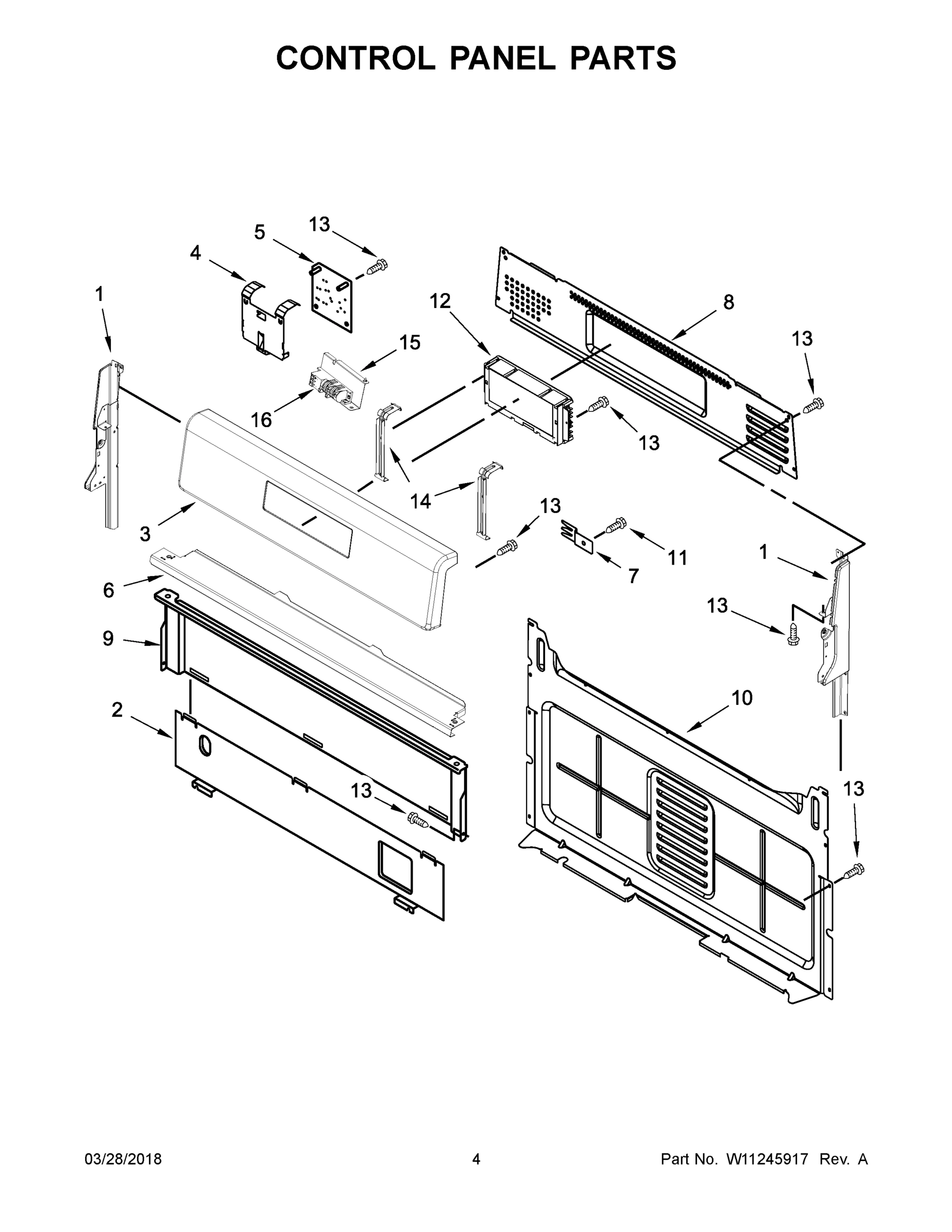 03 - CONTROL PANEL PARTS