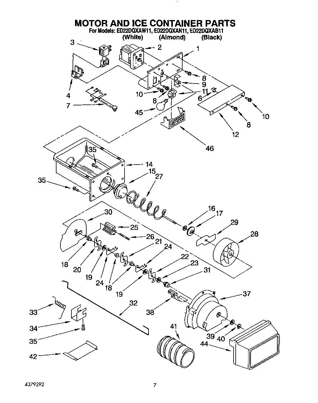 06 - MOTOR AND ICE CONTAINER