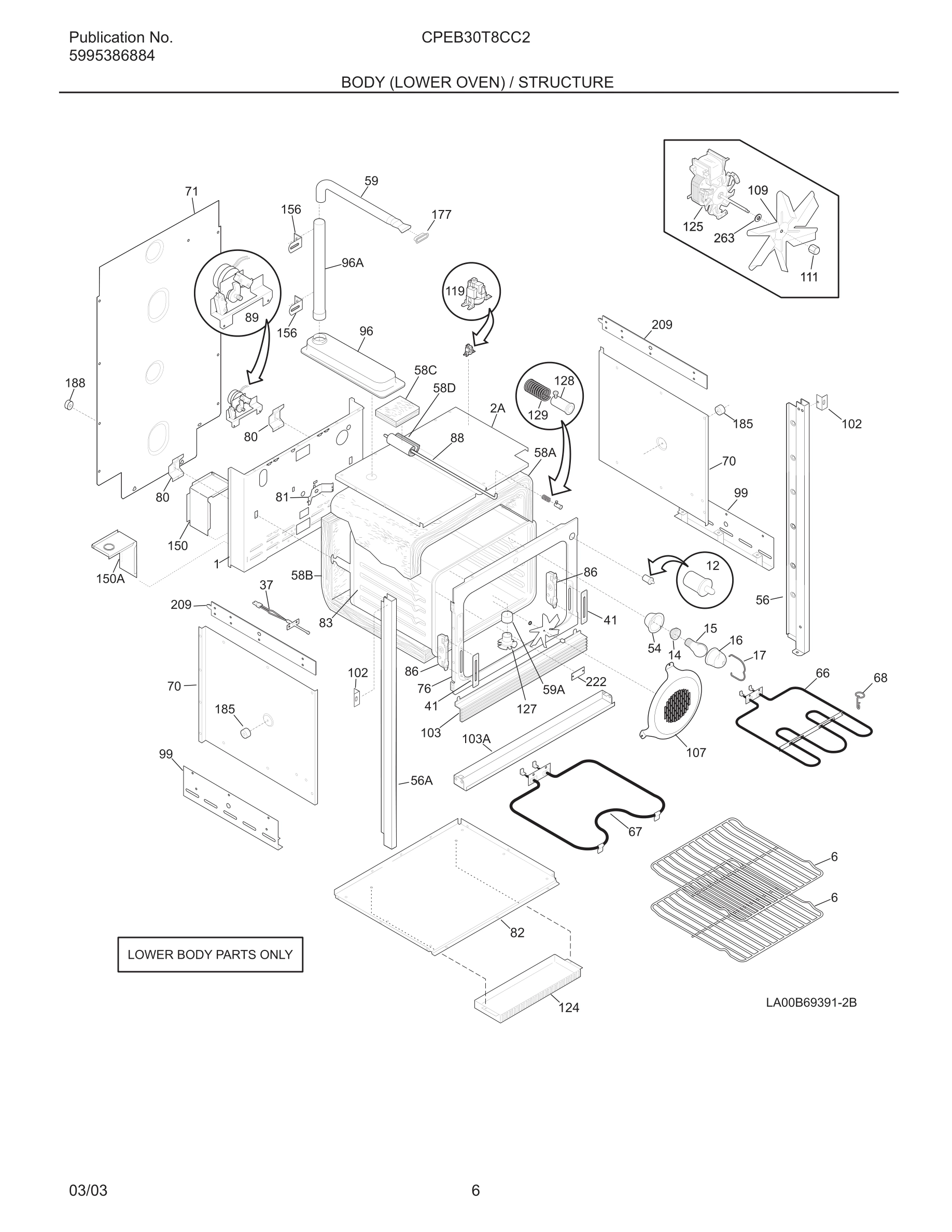 07 - BODY (LOWER OVEN) / STRUCTURE