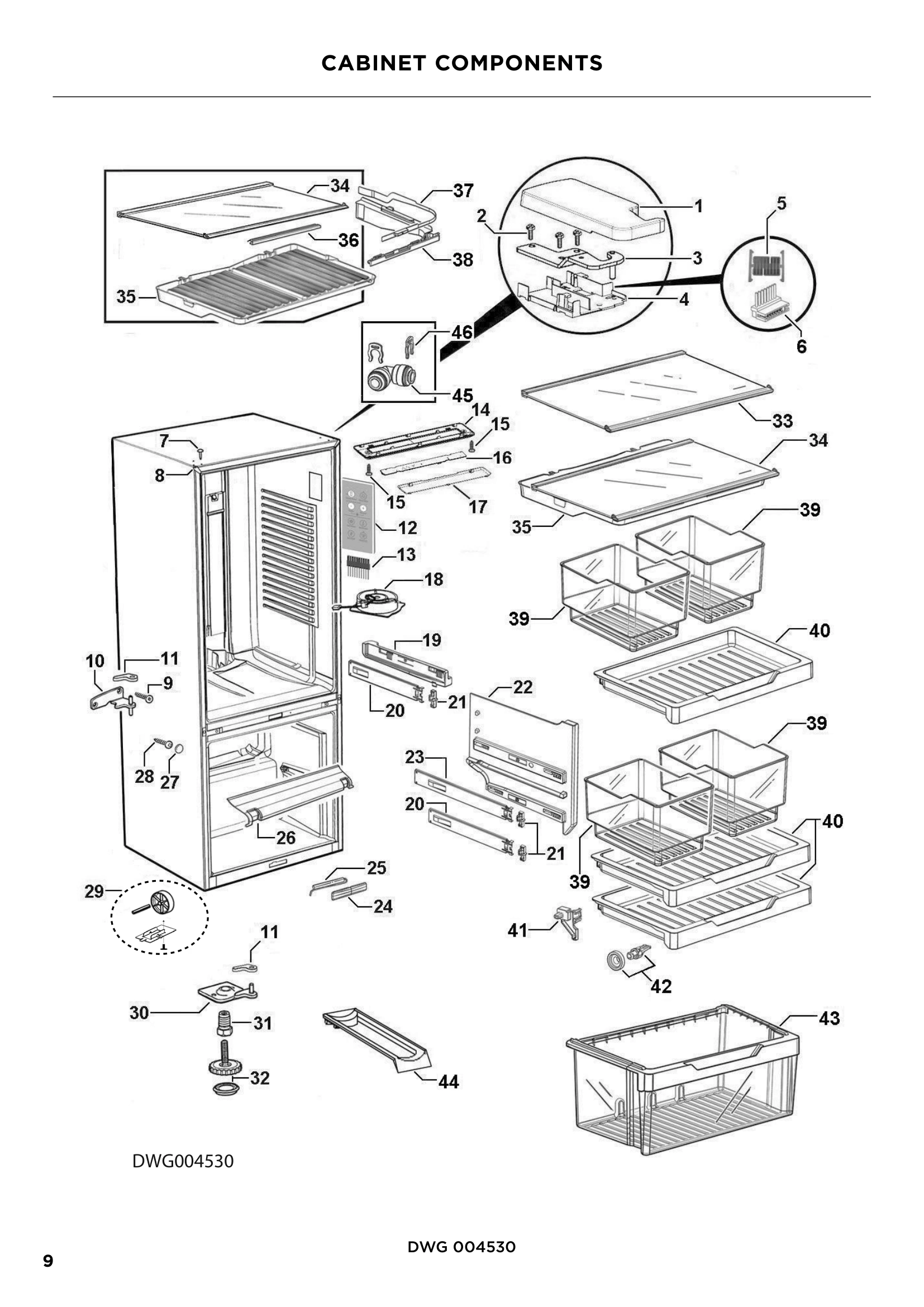 CABINET COMPONENTS