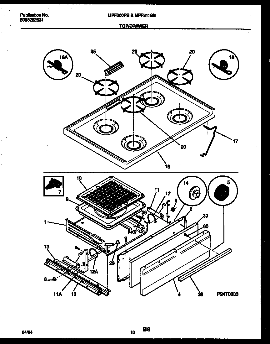 06 - COOKTOP AND BROILER DRAWER PARTS