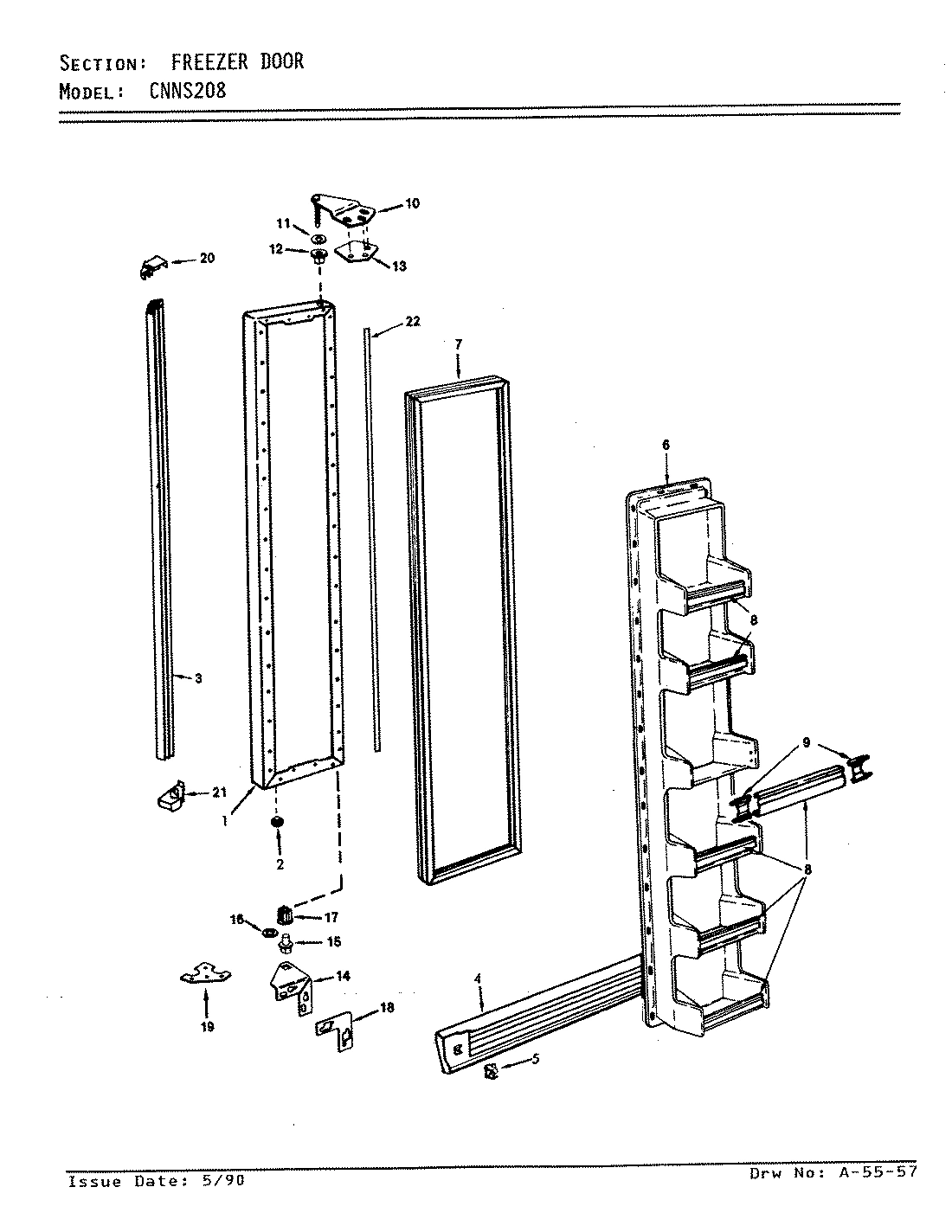 02 - FREEZER DOOR