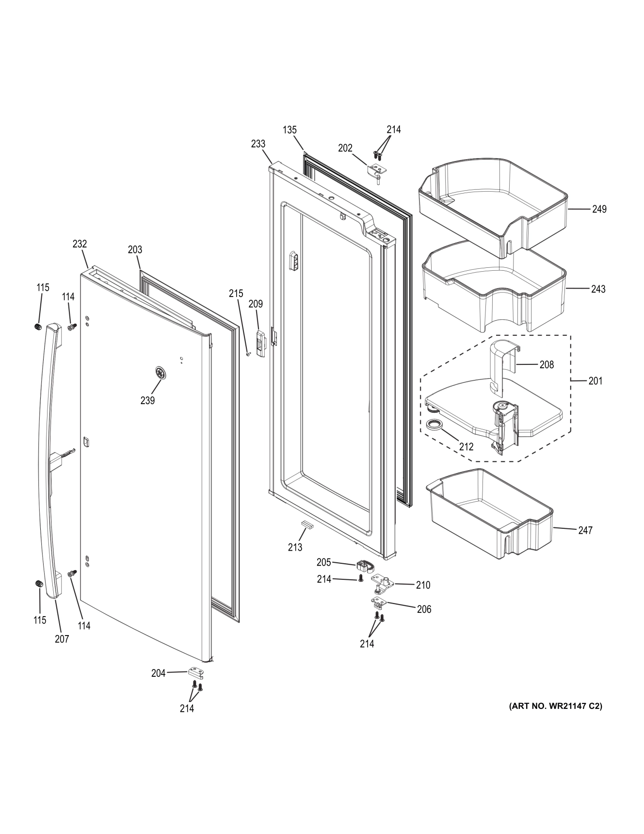 FRESH FOOD DOOR - RH