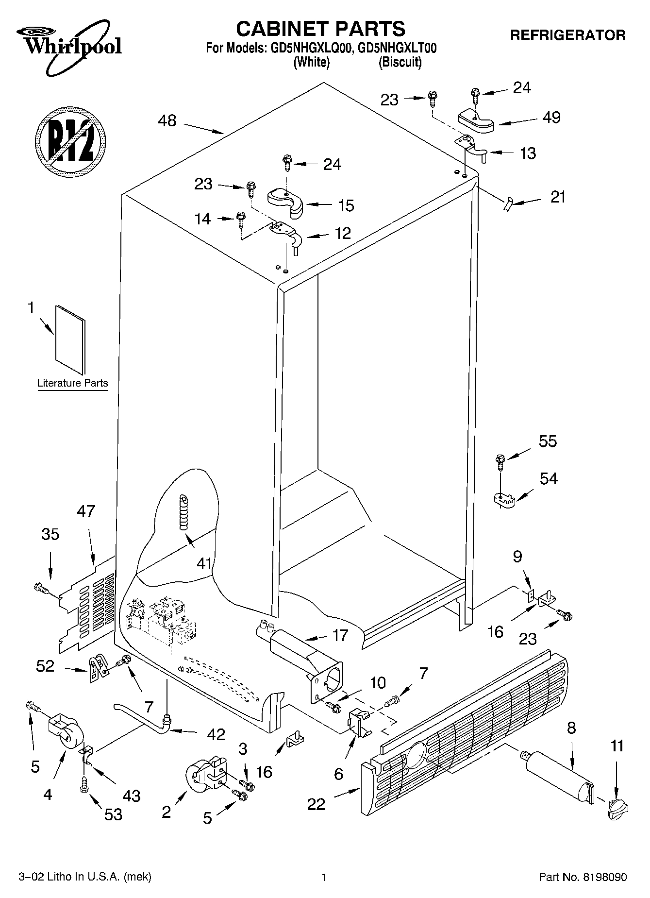01 - CABINET, LITERATURE