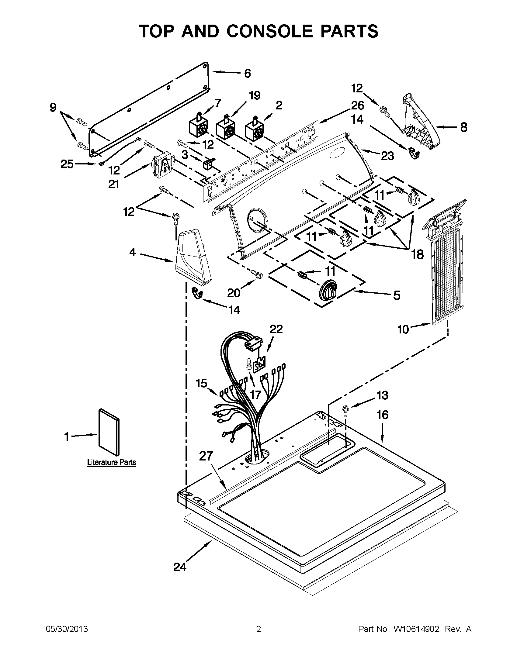 01 - TOP AND CONSOLE PARTS