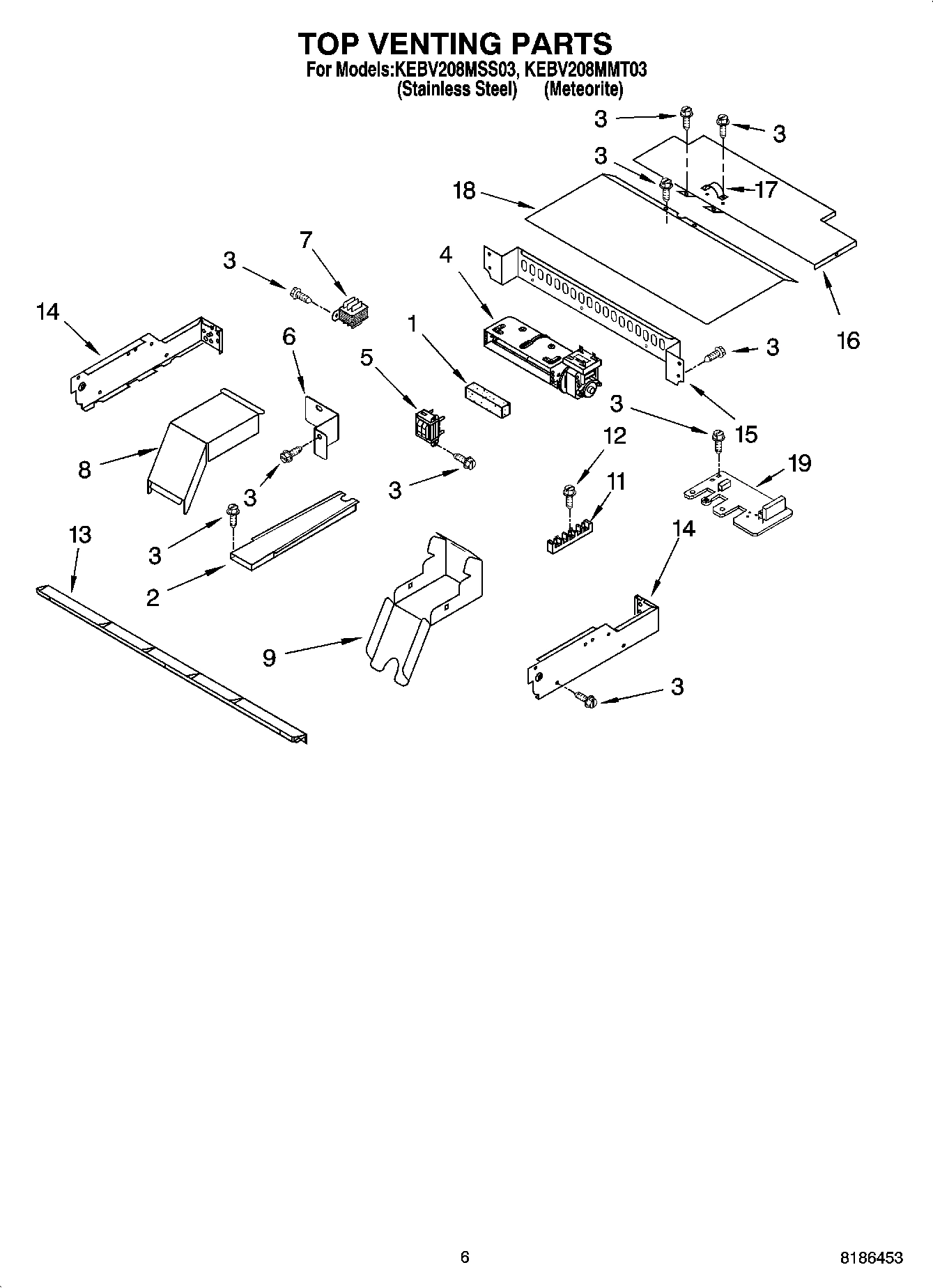 05 - TOP VENTING PARTS, OPTIONAL PARTS