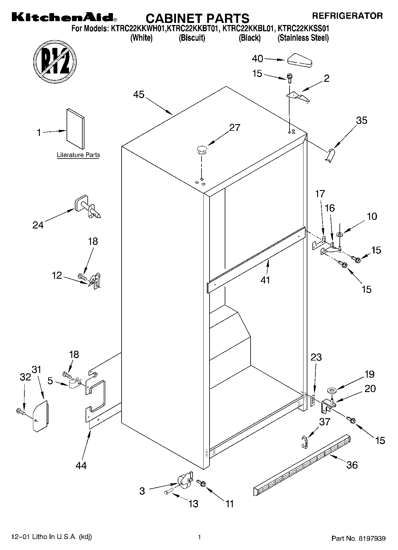 01 - CABINET, LITERATURE