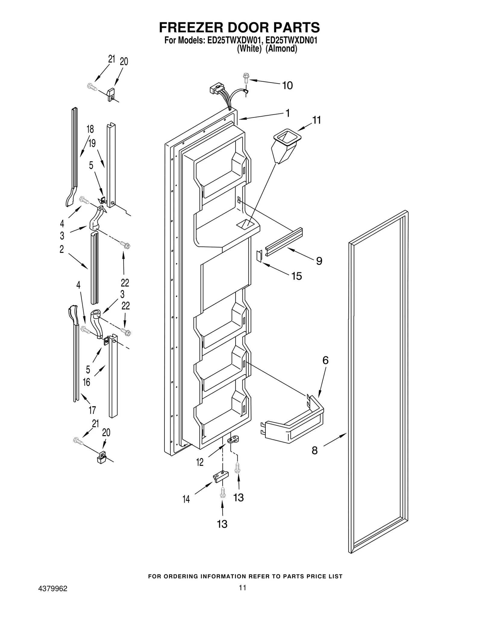 FREEZER DOOR PARTS
