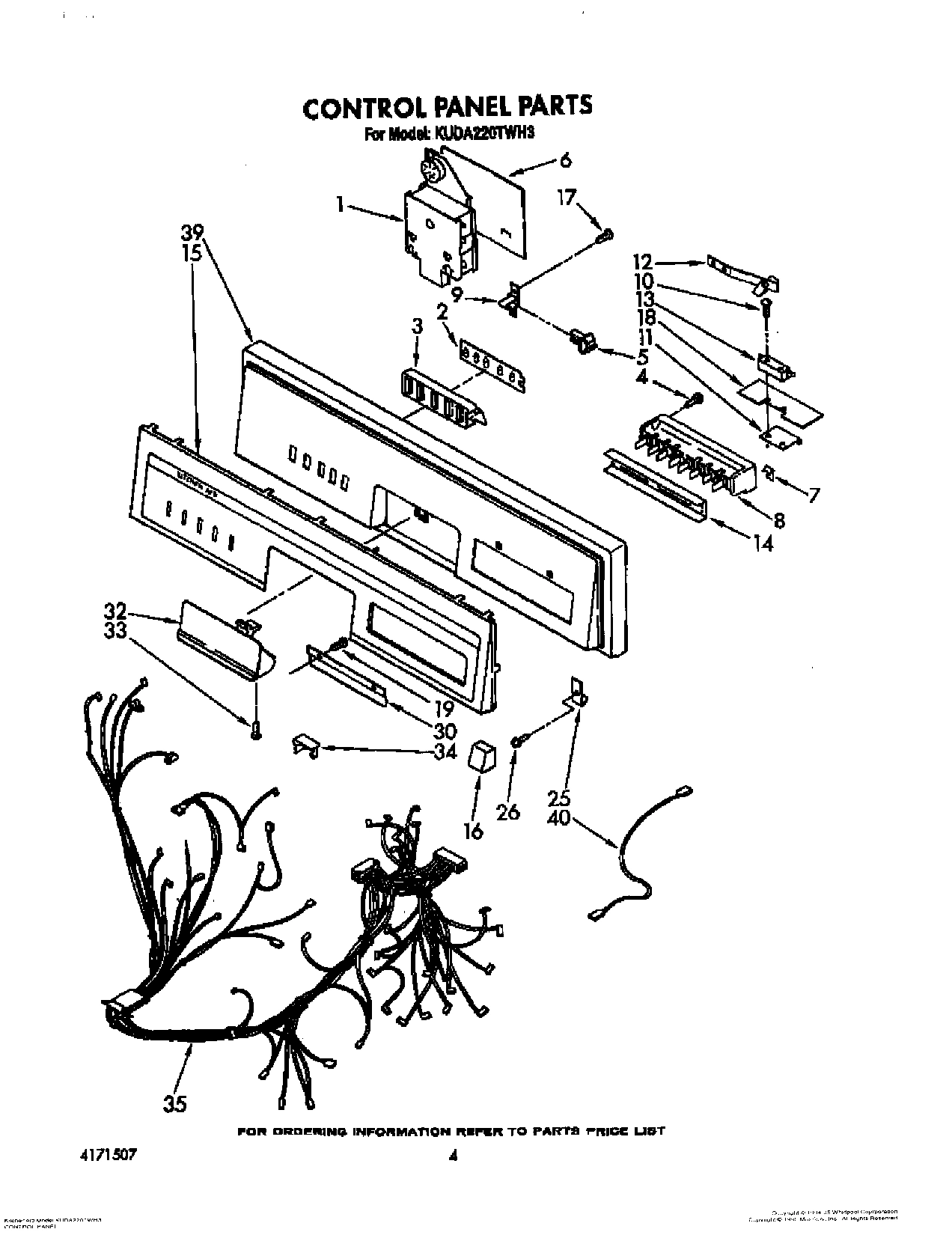 04 - CONTROL PANEL, LIT/OPTIONAL