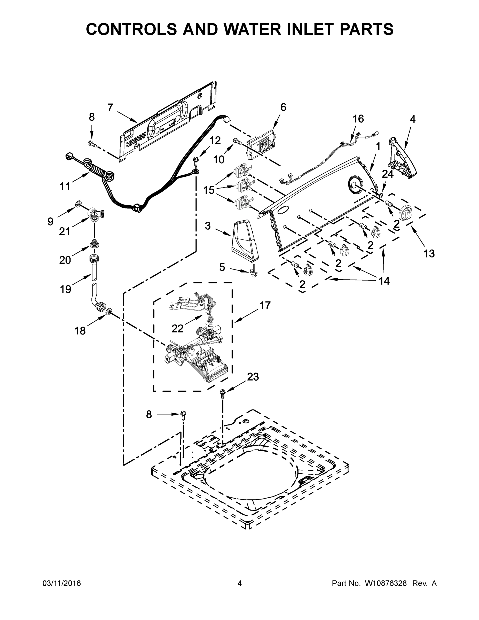 03 - CONTROLS AND WATER INLET PARTS