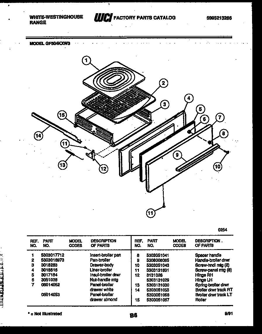 03 - BROILER DRAWER PARTS