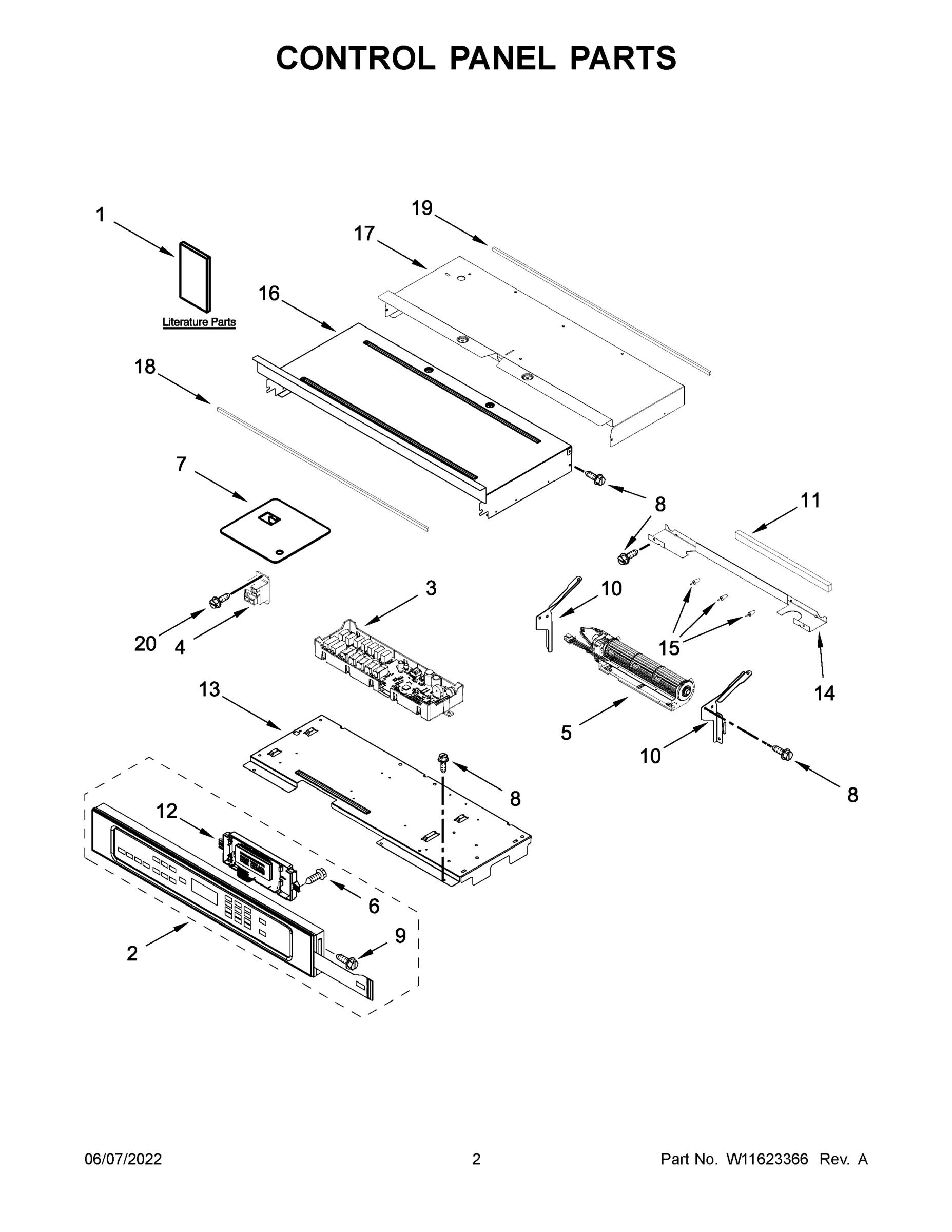 02 - CONTROL PANEL PARTS