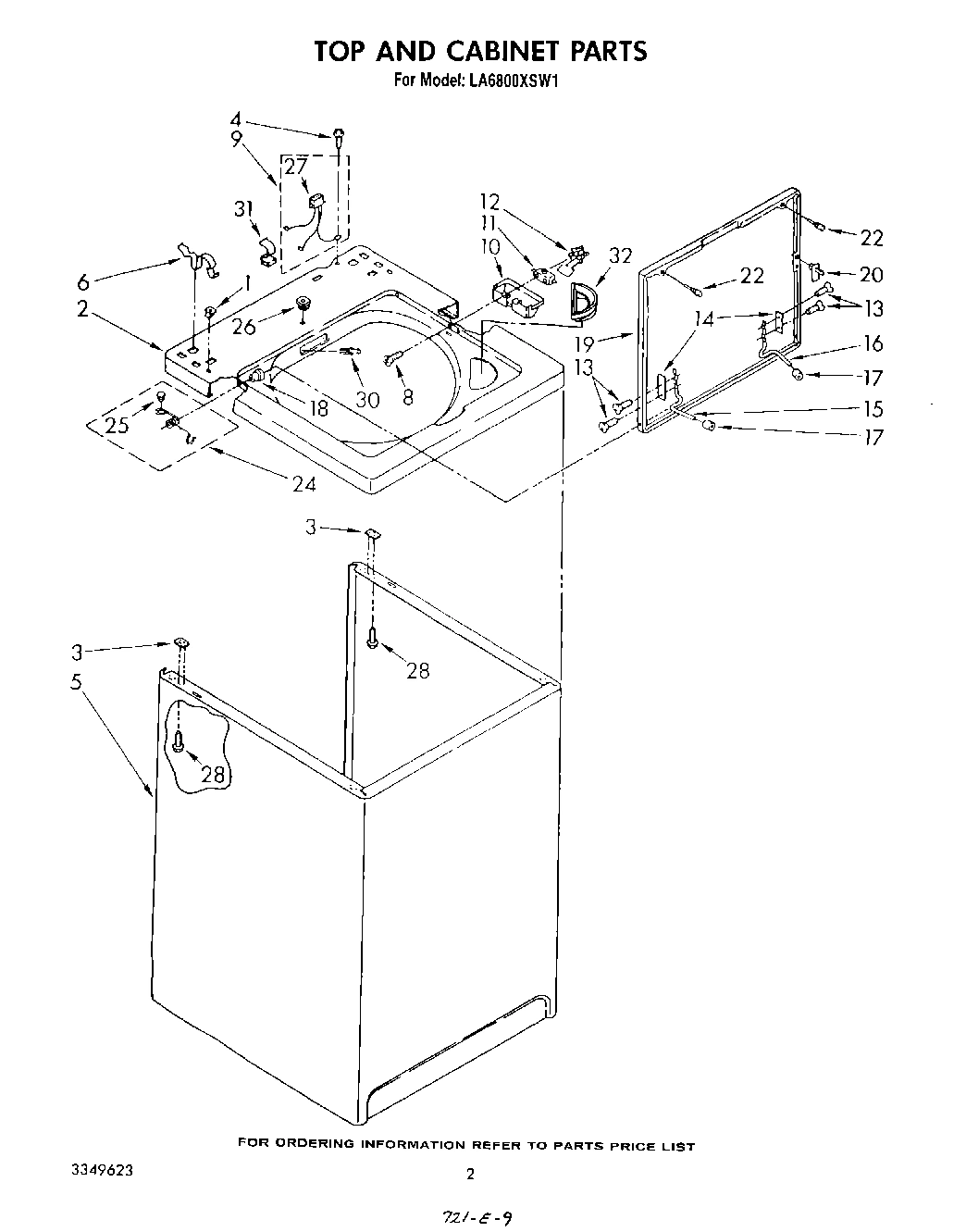 02 - TOP AND CABINET , LITERATURE AND OPTIONAL