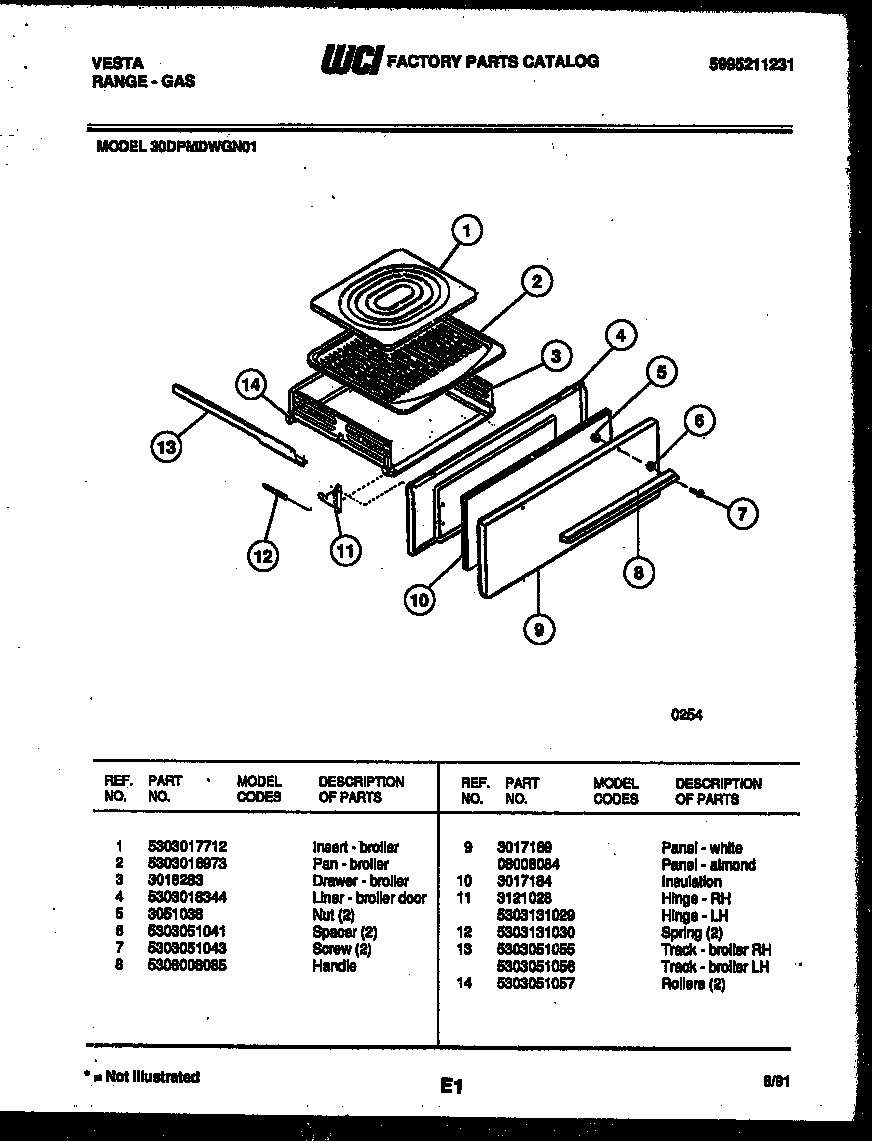 05 - BROILER DRAWER PARTS