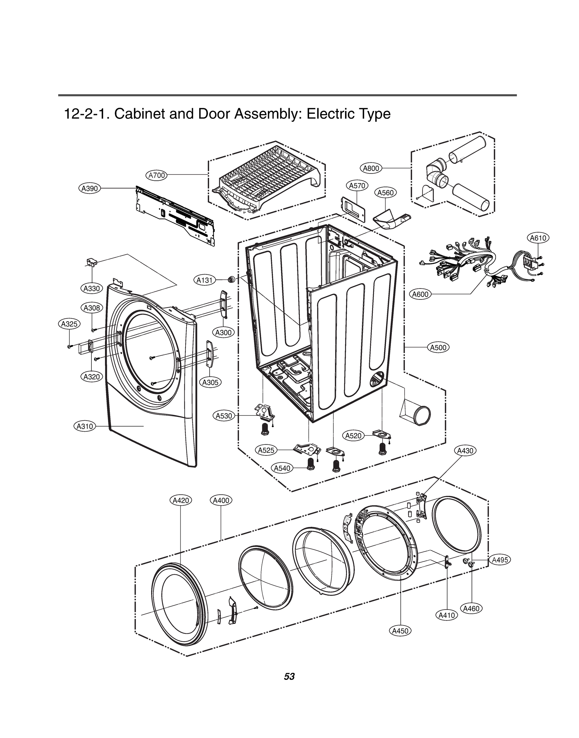 CABINET AND DOOR ASSEMBLY