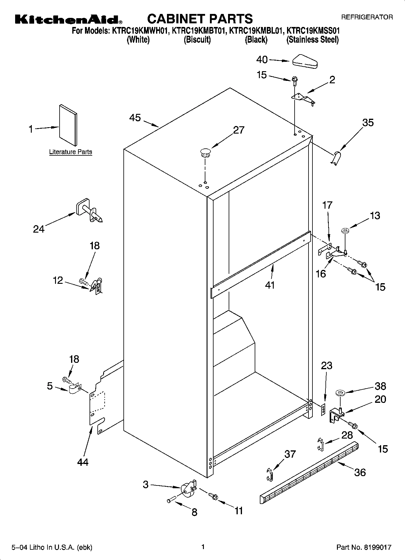 01 - CABINET PARTS