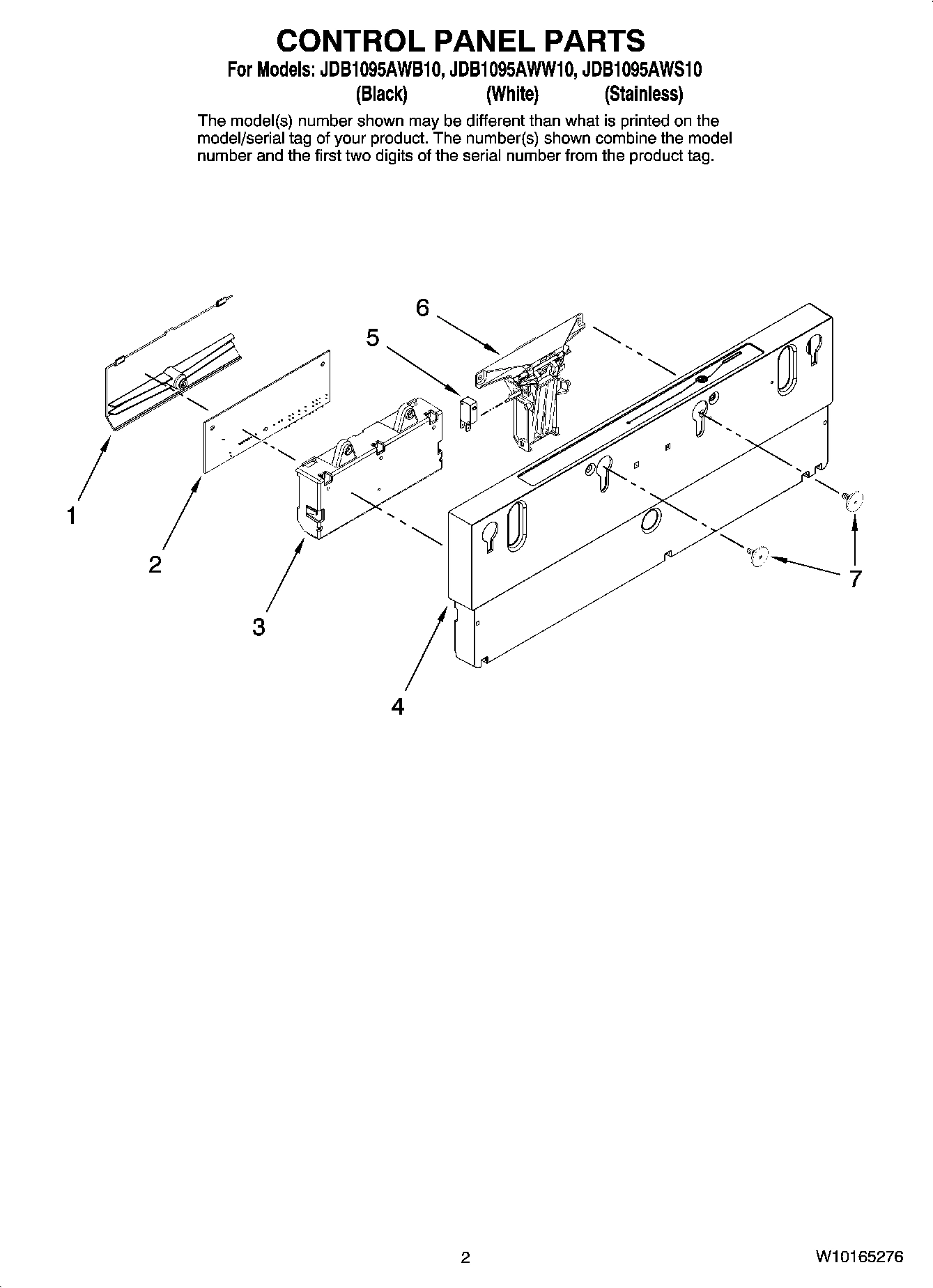 02 - CONTROL PANEL PARTS