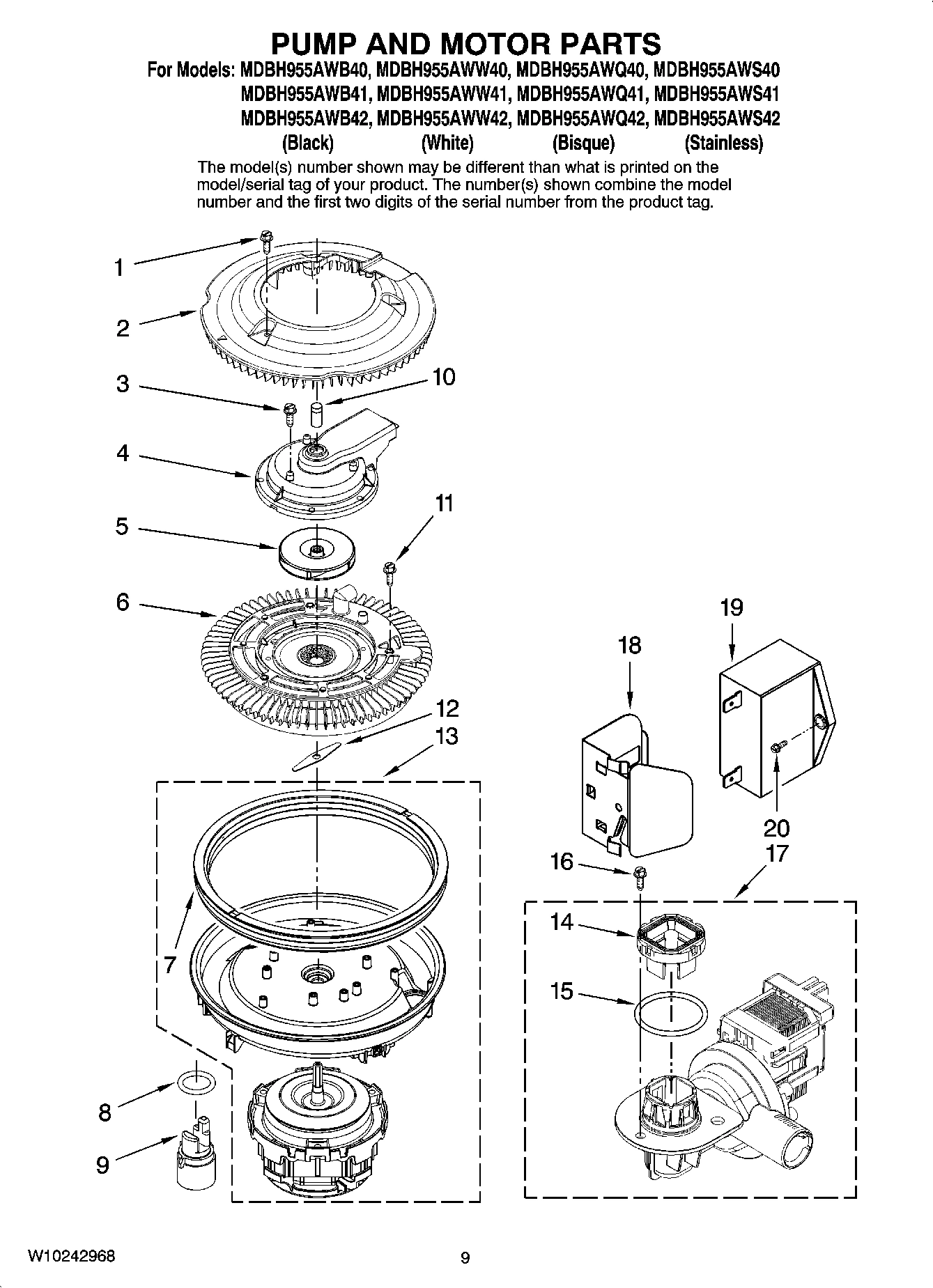 08 - PUMP AND MOTOR PARTS