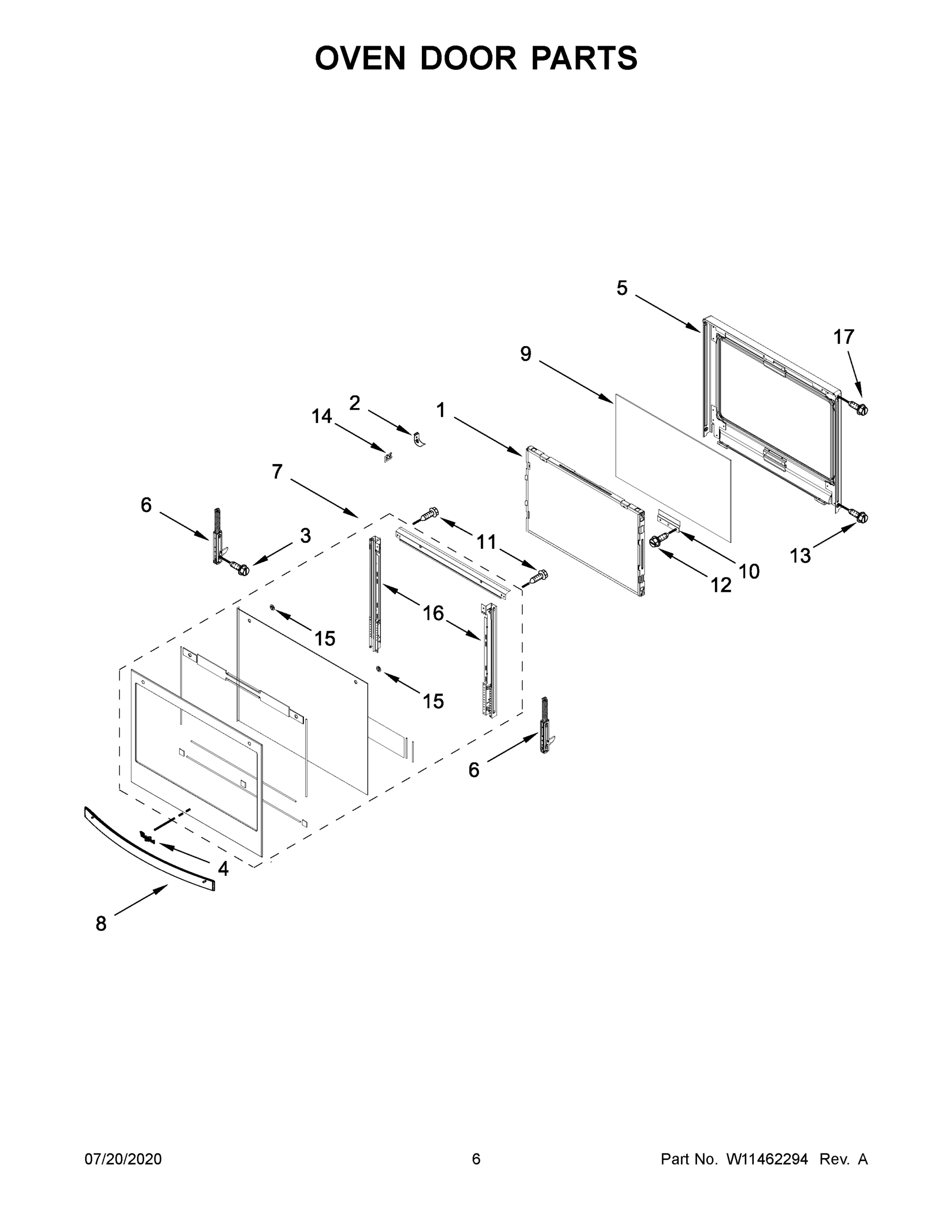 04 - OVEN DOOR PARTS