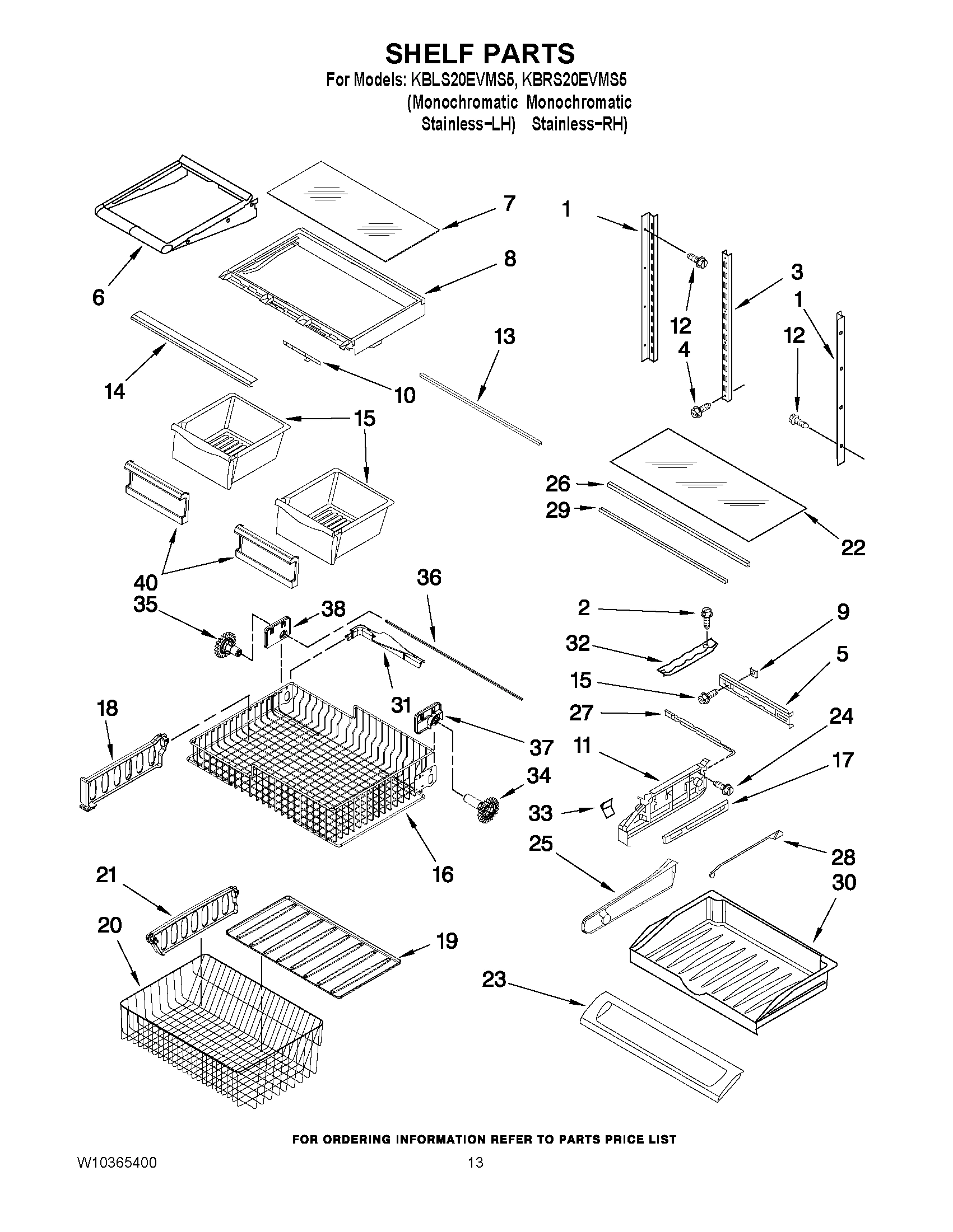 07 - SHELF PARTS