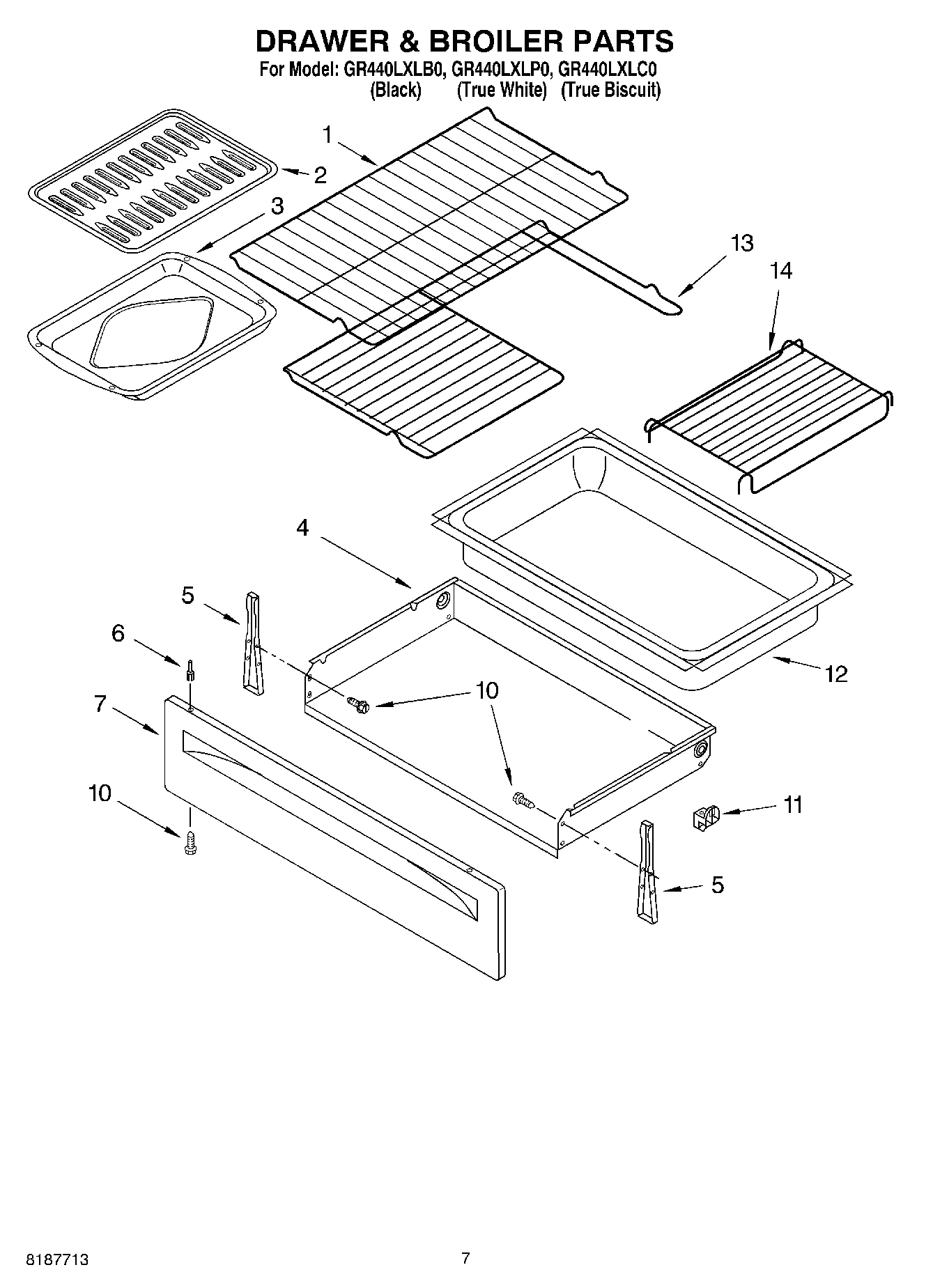 05 - DRAWER & BROILER PARTS, MISCELLANEOUS PARTS