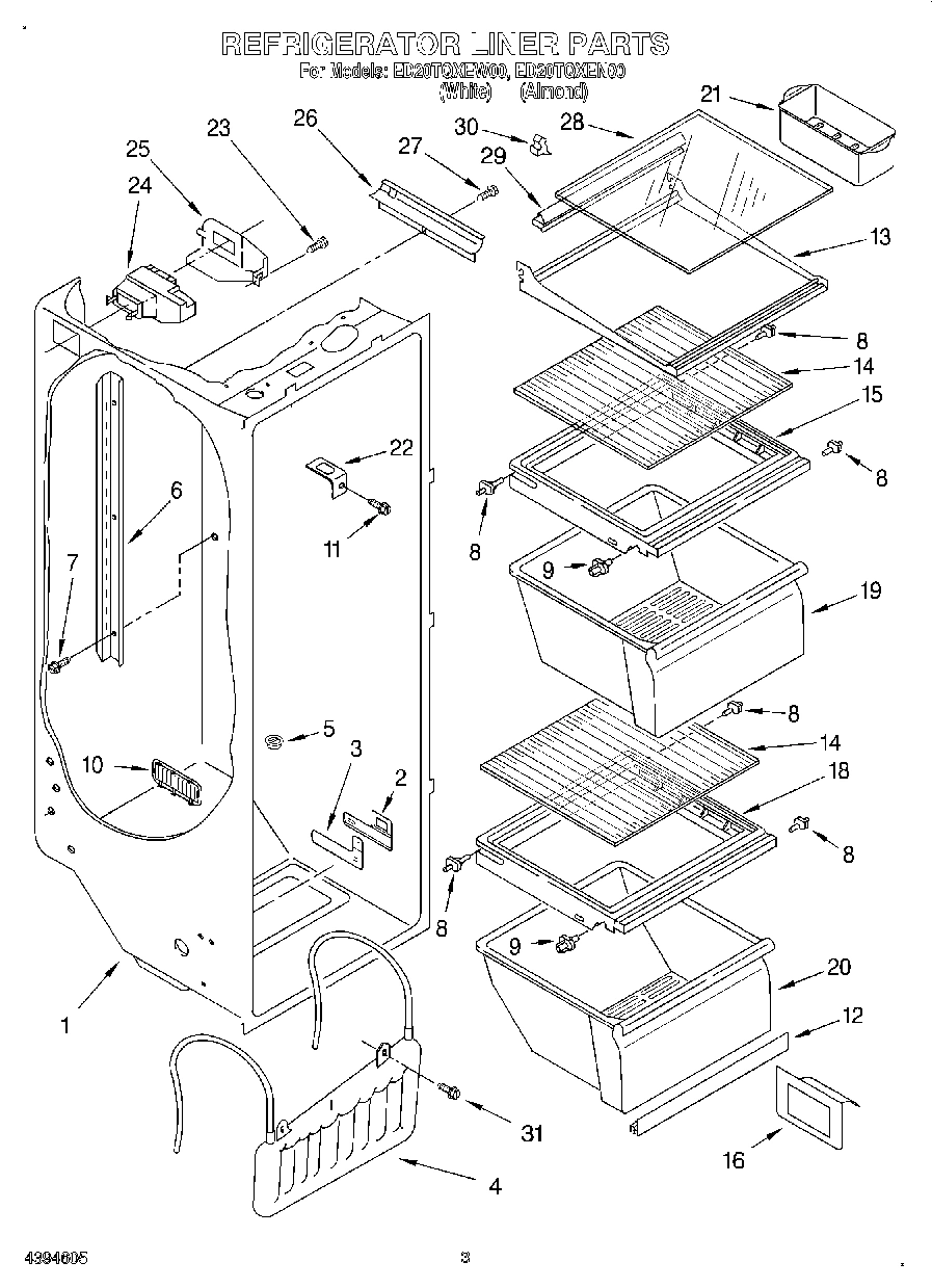 02 - REFRIGERATOR LINER