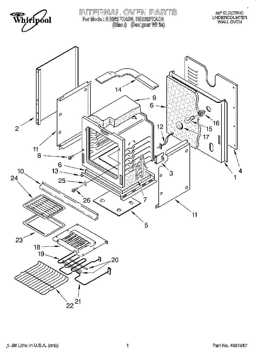 01 - INTERNAL OVEN, OPTIONAL