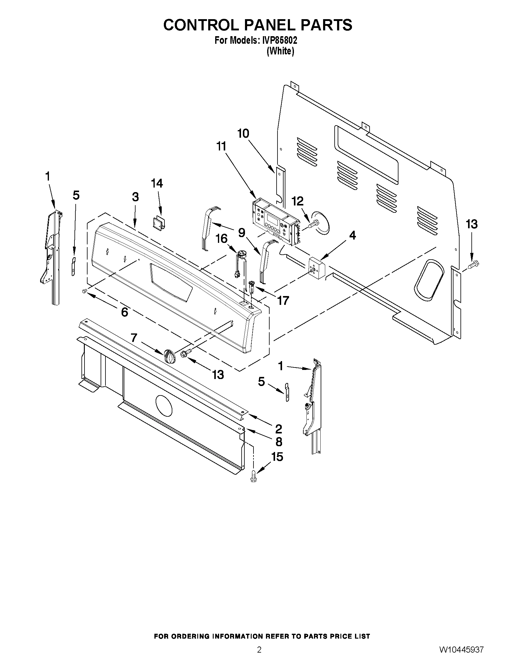 02 - CONTROL PANEL PARTS