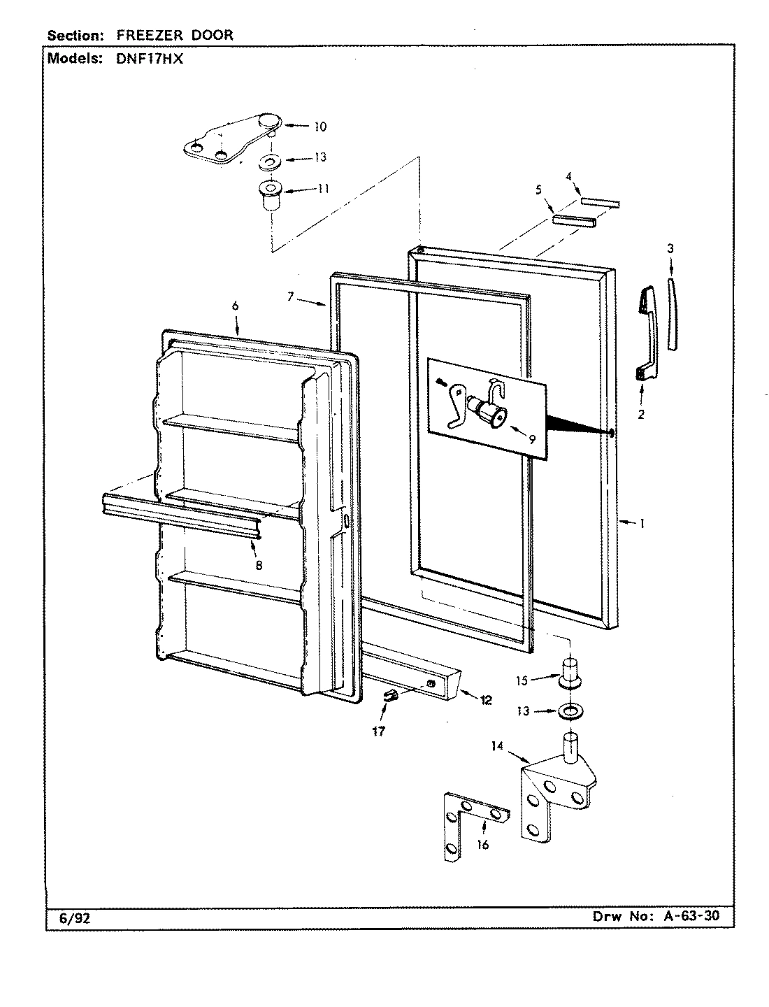 02 - FREEZER DOOR