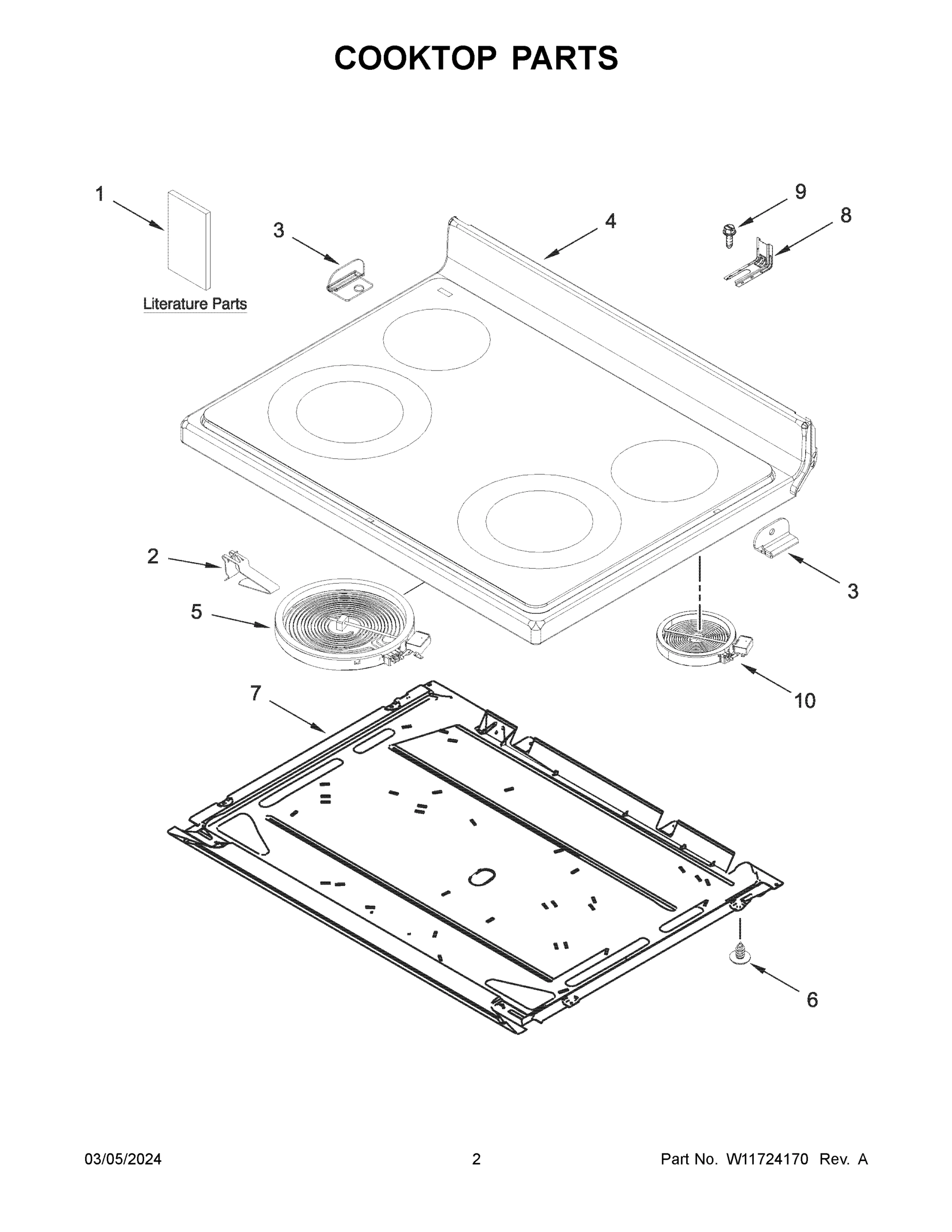02 - COOKTOP PARTS