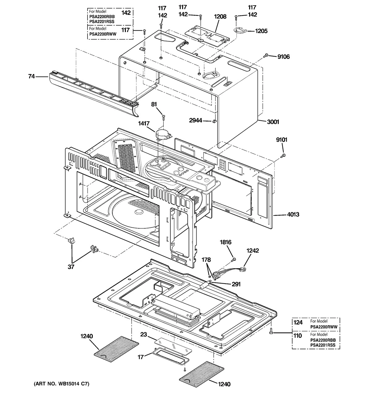 OVEN CAVITY PARTS