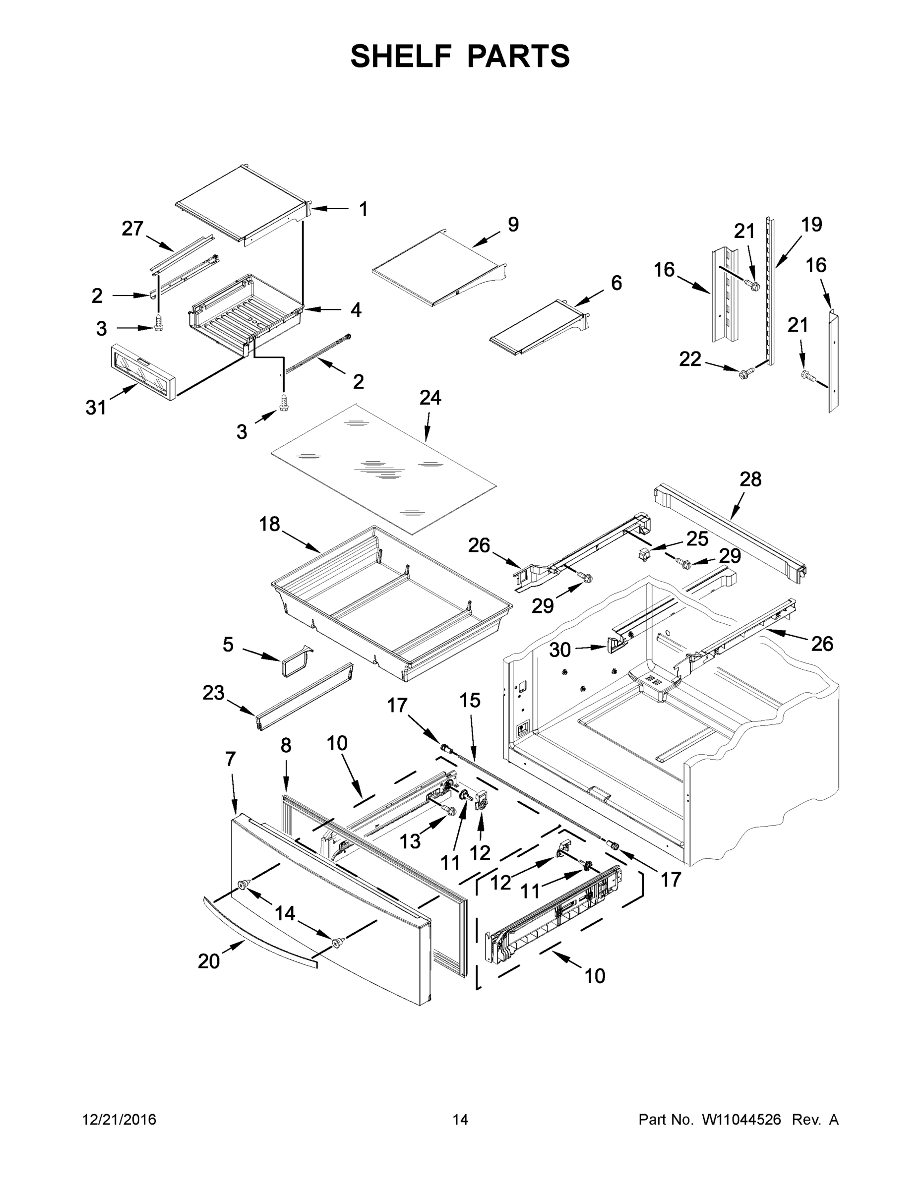 08 - SHELF PARTS