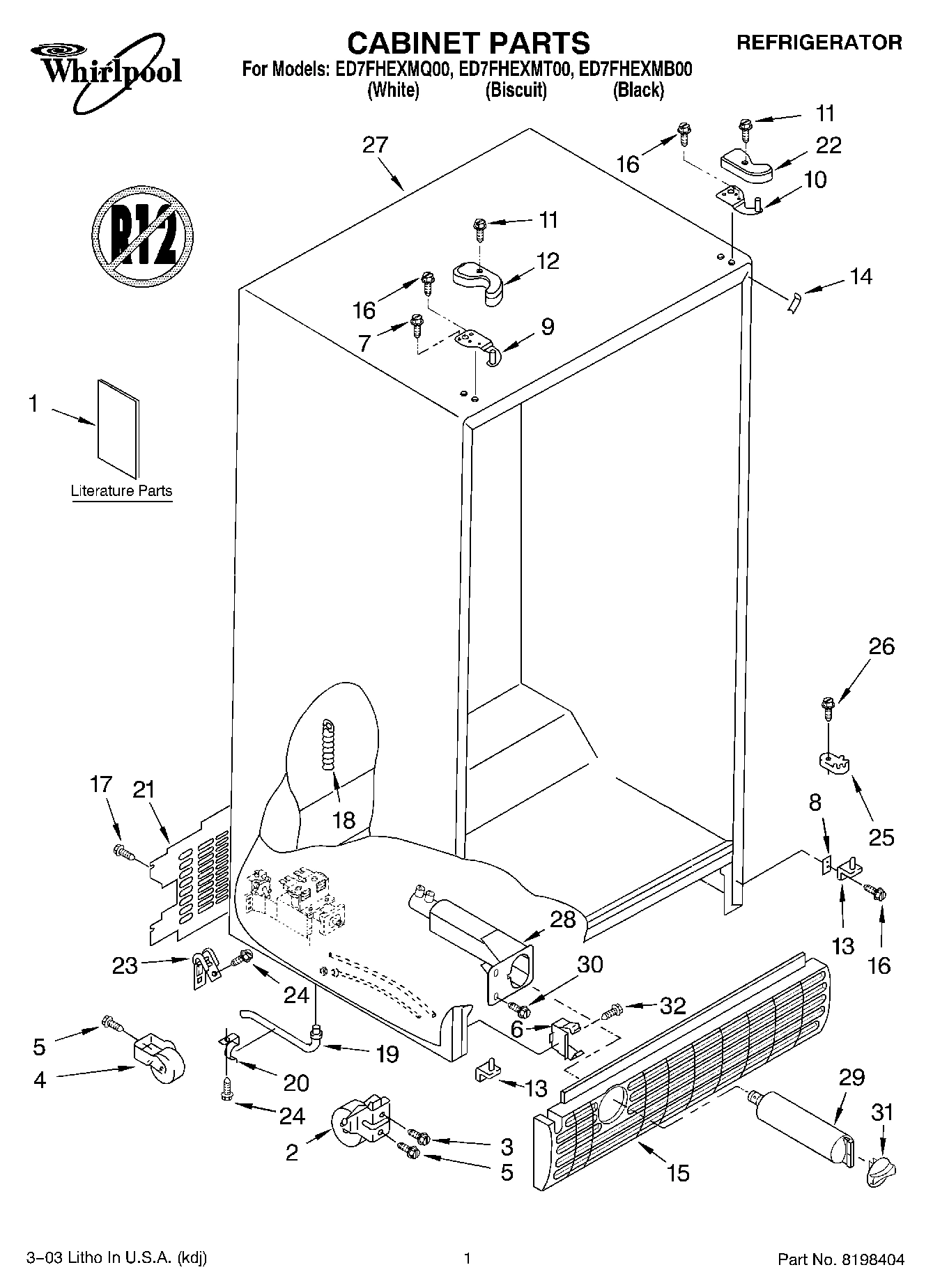 01 - CABINET PARTS