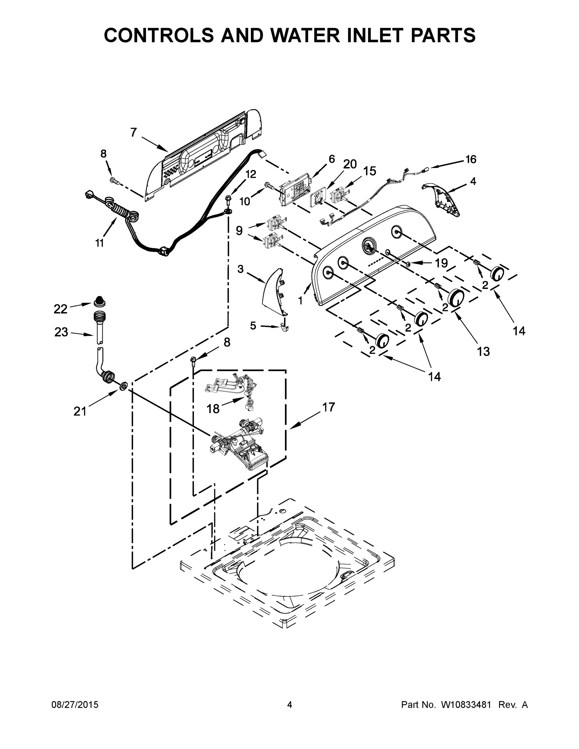 03 - CONTROLS AND WATER INLET PARTS