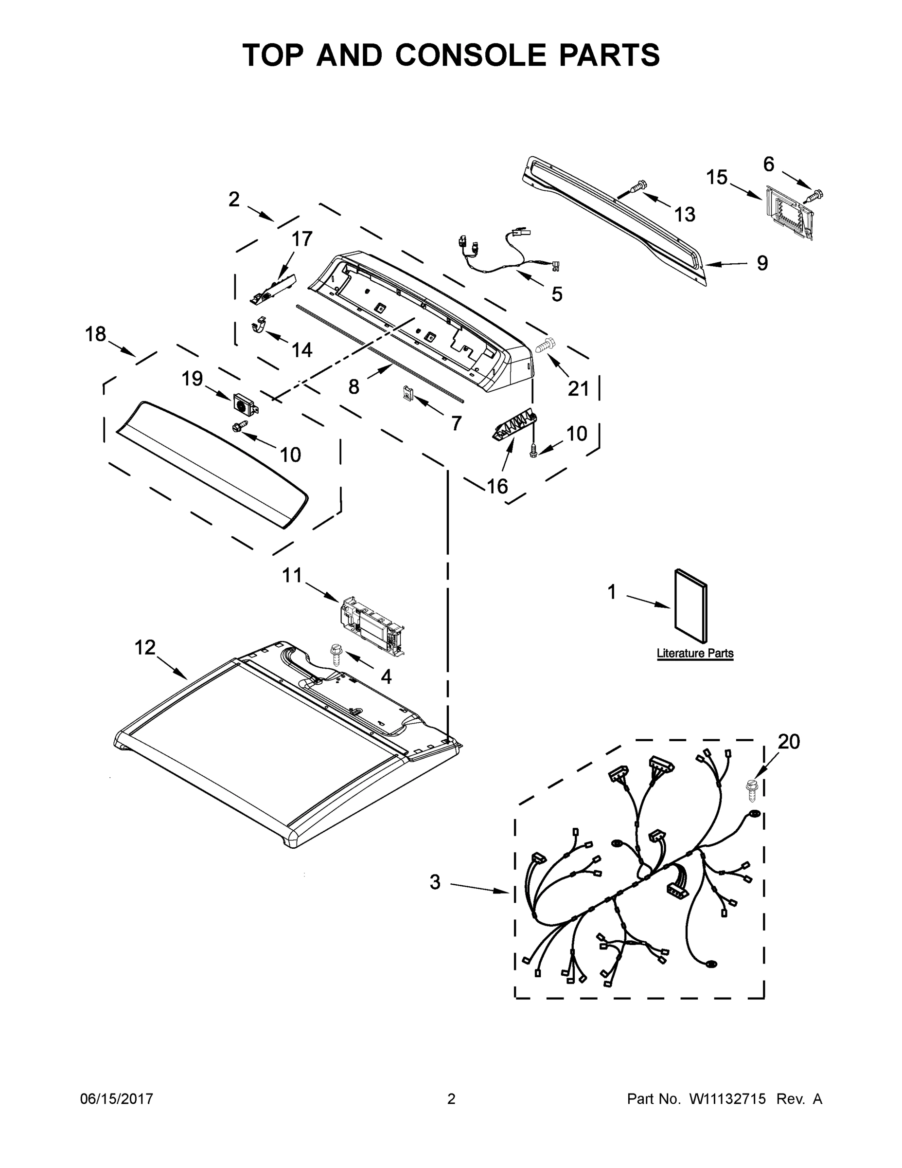 02 - TOP AND CONSOLE PARTS