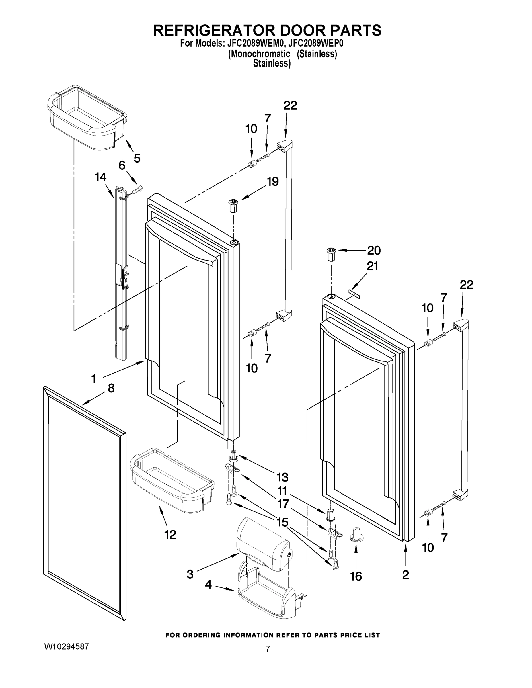 04 - REFRIGERATOR DOOR PARTS
