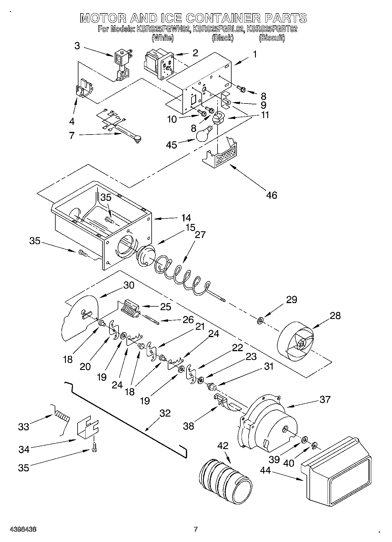 05 - MOTOR AND ICE CONTAINER