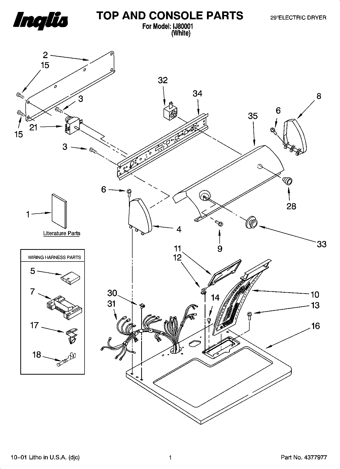 01 - TOP AND CONSOLE PARTS