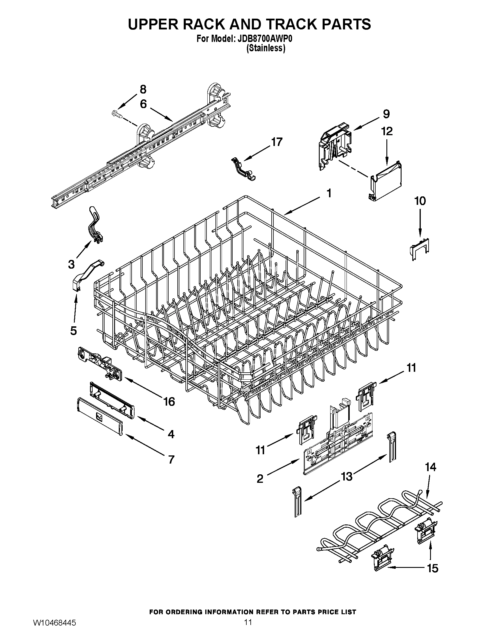 09 - UPPER RACK AND TRACK PARTS