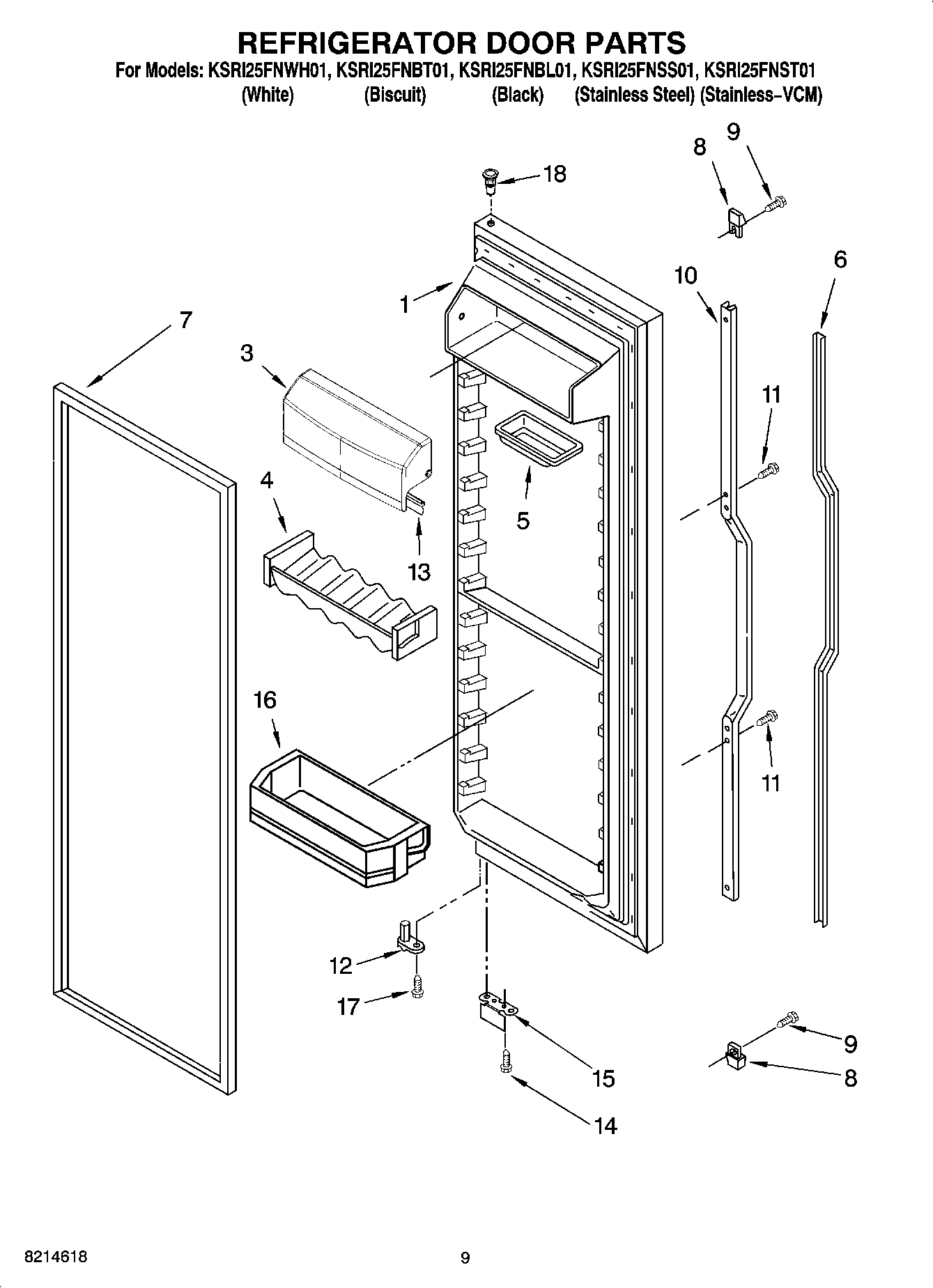06 - REFRIGERATOR DOOR PARTS