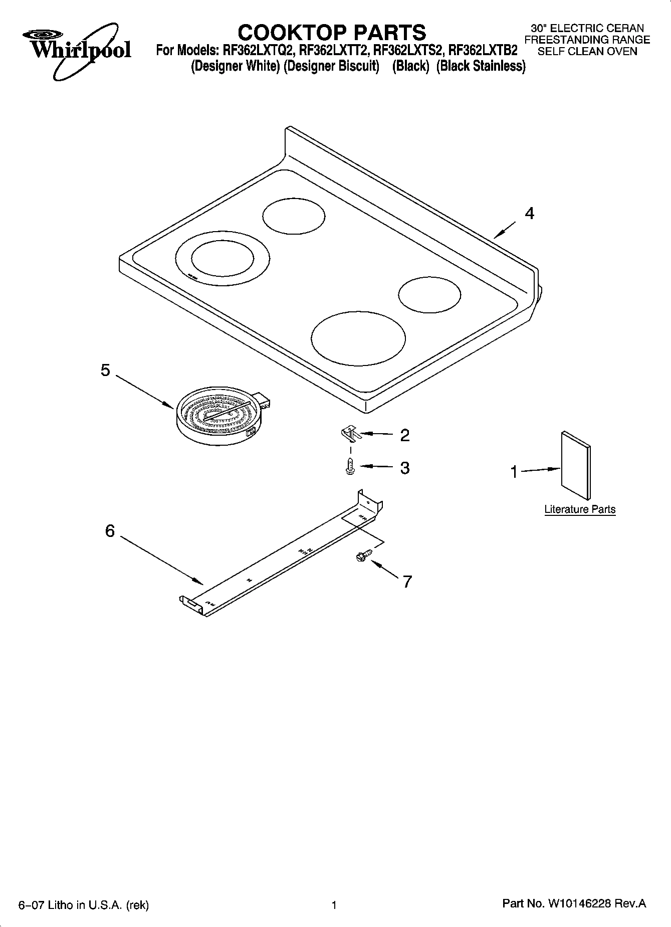 01 - COOKTOP PARTS