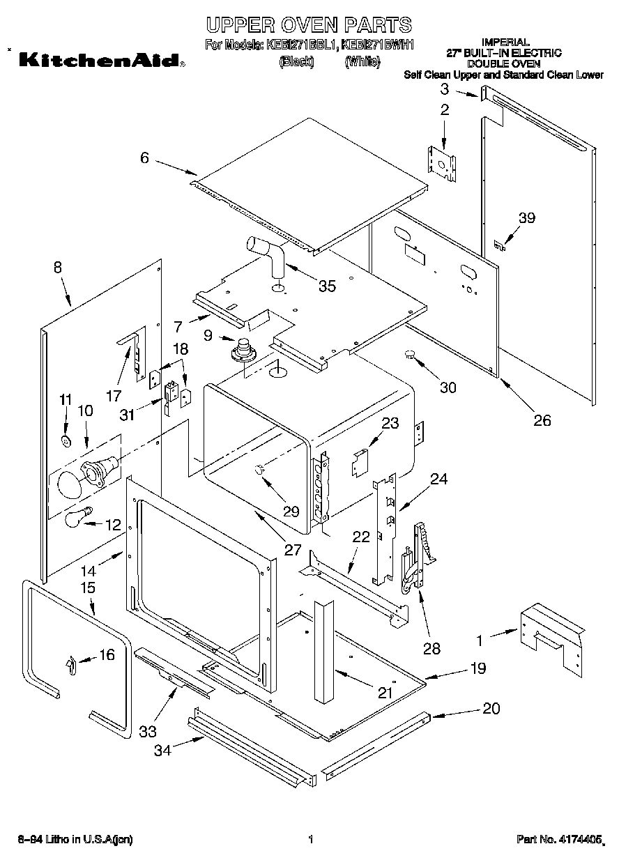 01 - UPPER OVEN, OPTIONAL