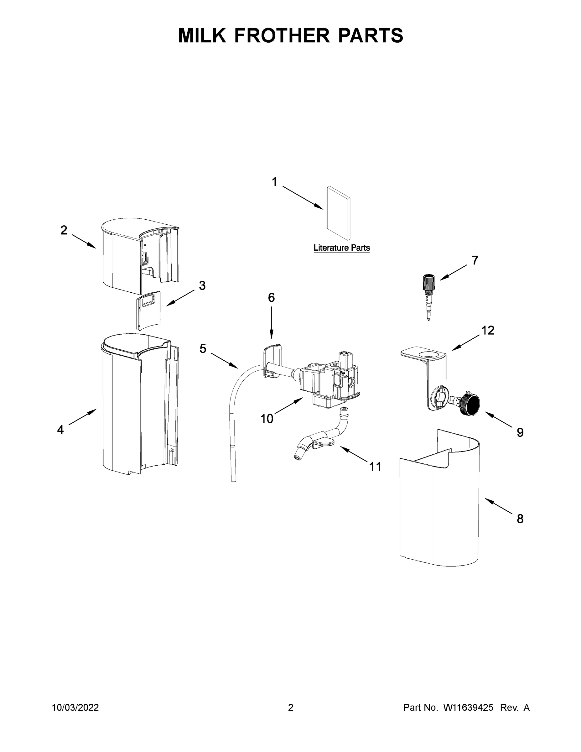 02 - MILK FROTHER PARTS