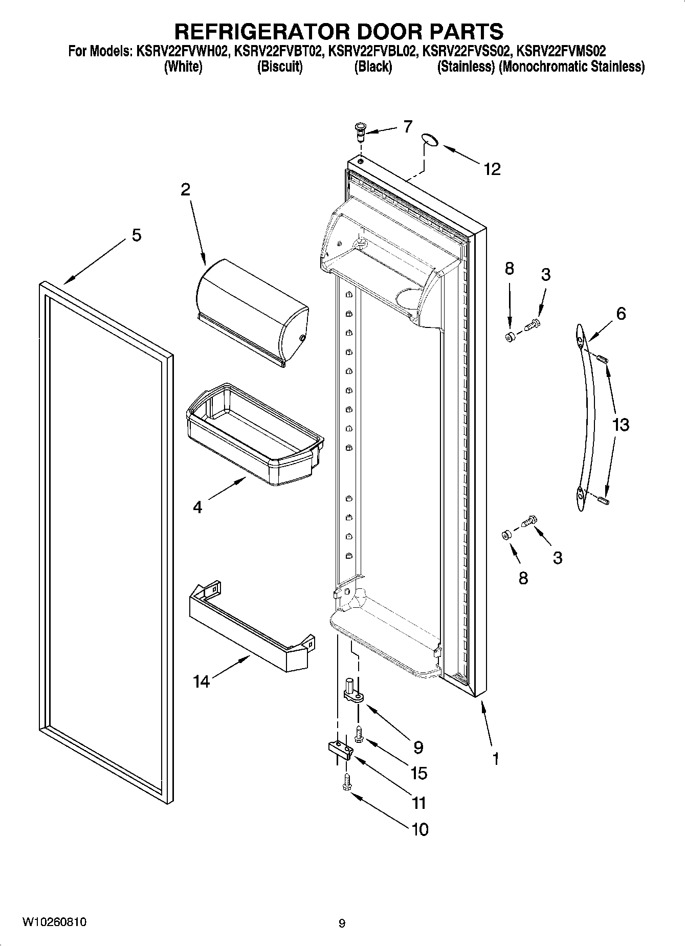 06 - REFRIGERATOR DOOR PARTS