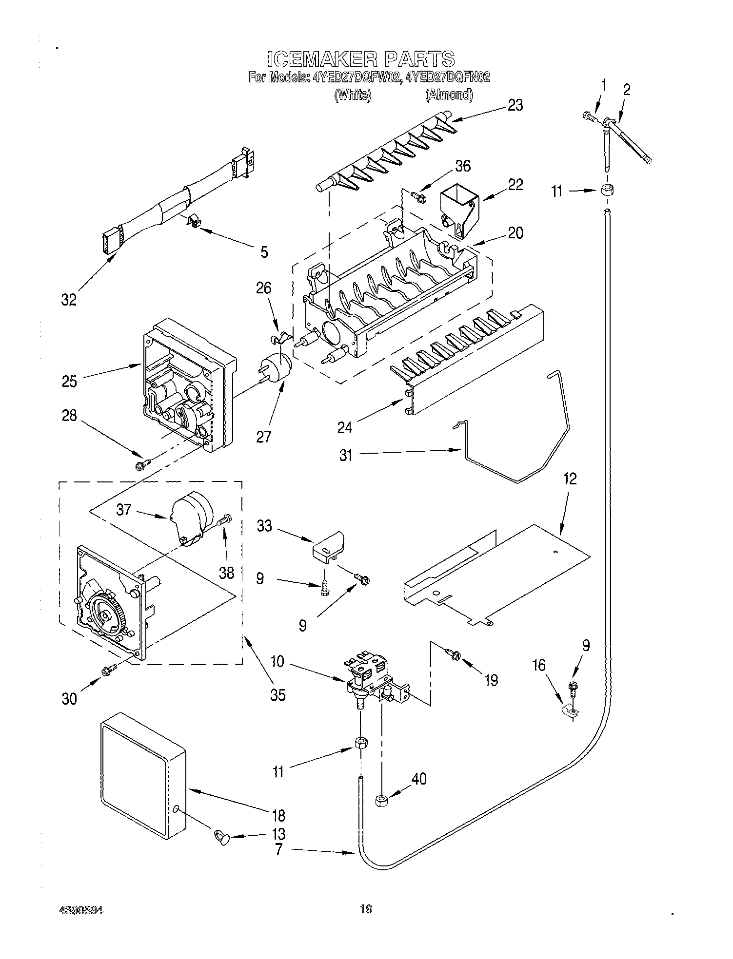 12 - ICE MAKER, OPTIONAL